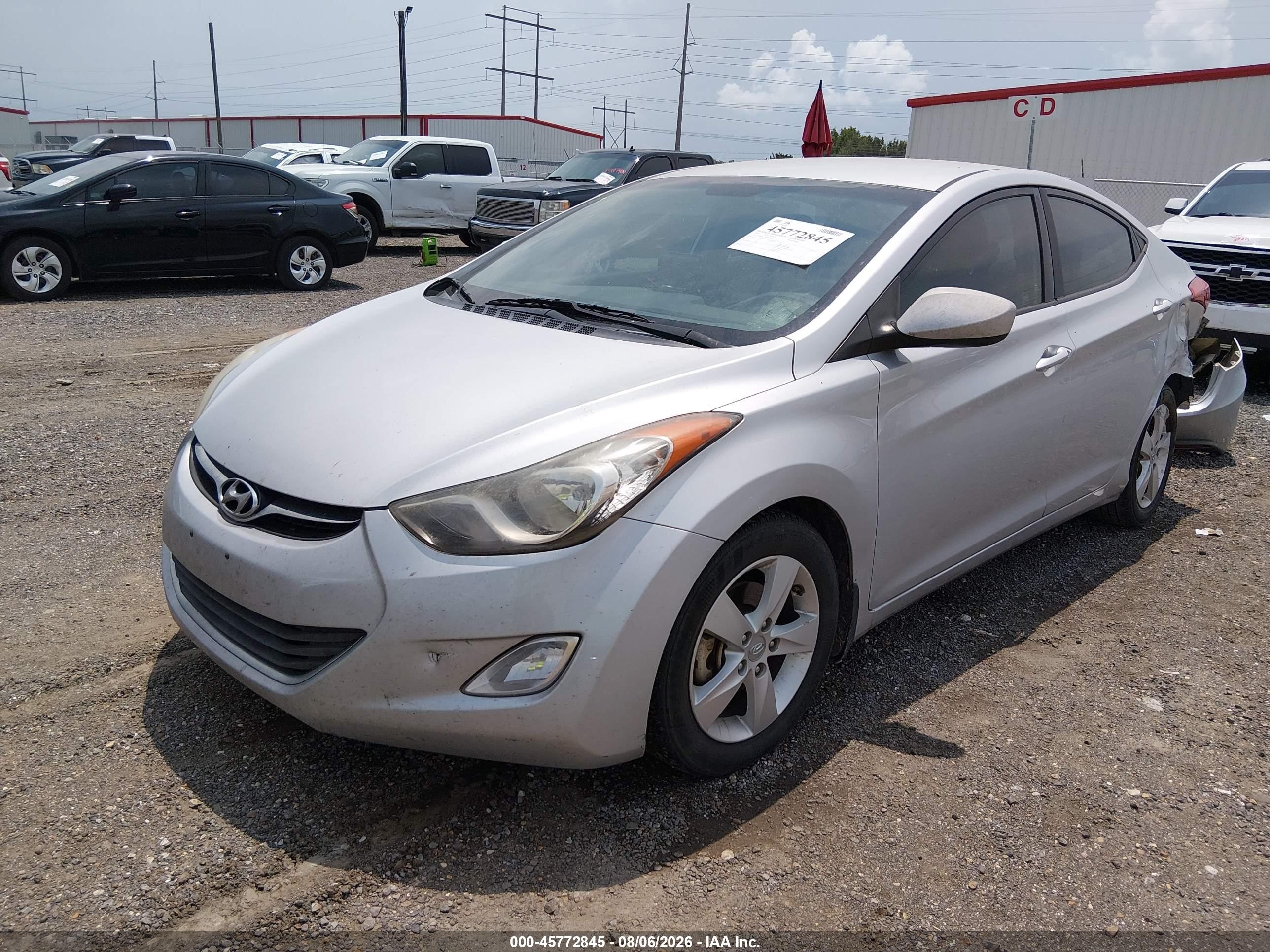 2013 Hyundai Elantra Gls Silver vin: 5NPDH4AE3DH427614