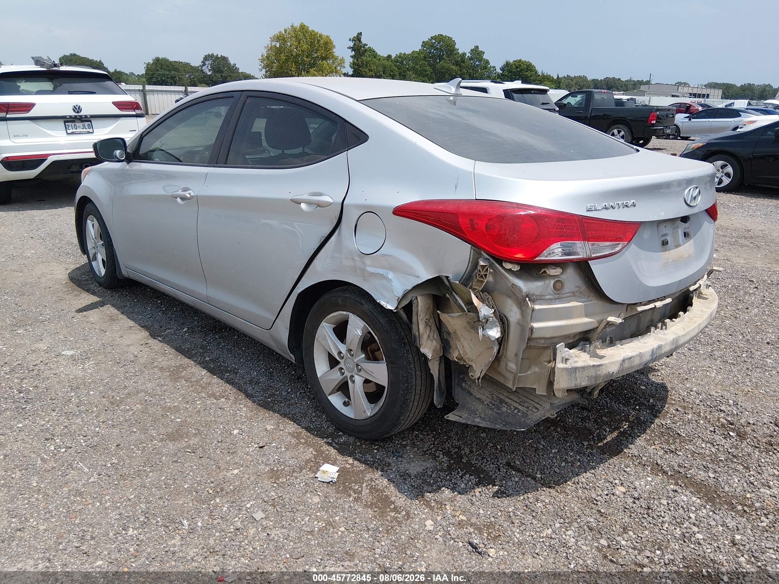 2013 Hyundai Elantra Gls Silver vin: 5NPDH4AE3DH427614
