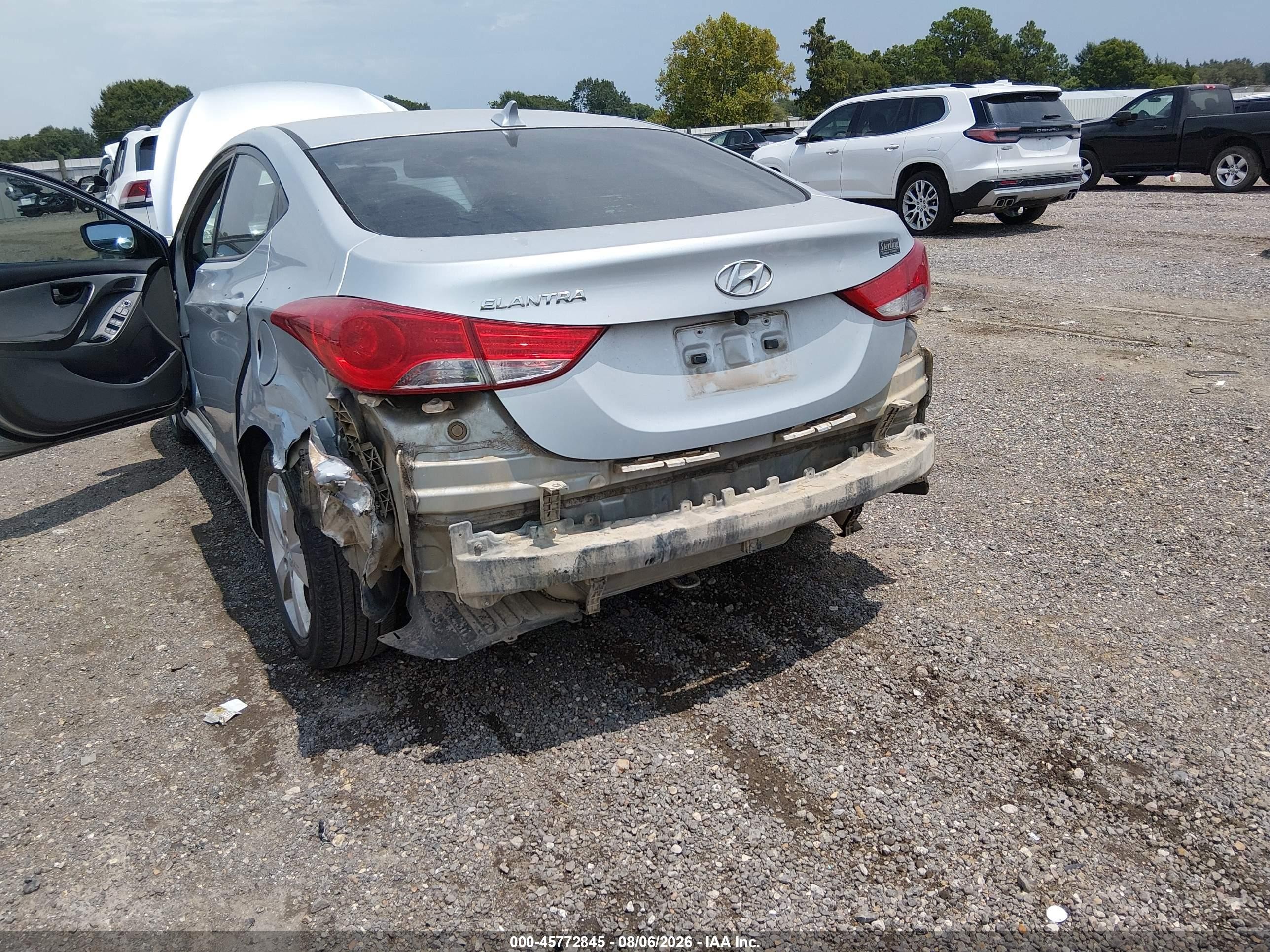 2013 Hyundai Elantra Gls Silver vin: 5NPDH4AE3DH427614