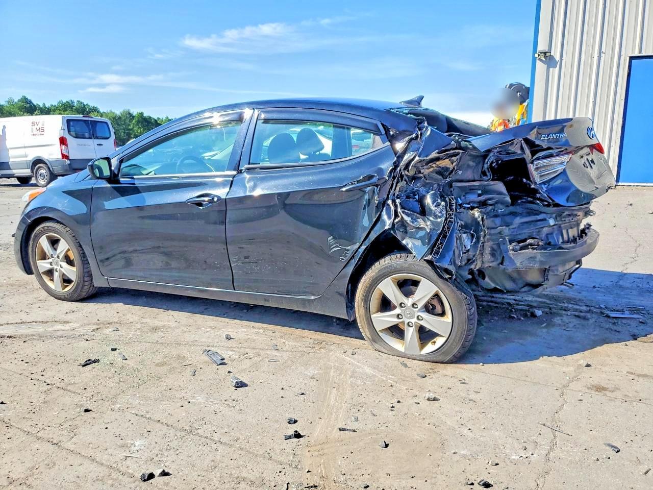 2013 Hyundai Elantra Gls Black vin: 5NPDH4AE3DH429069