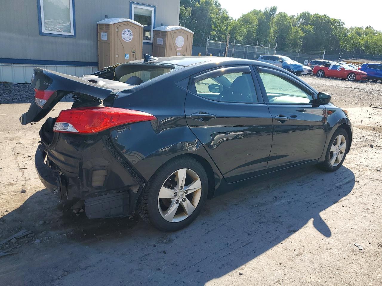 2013 Hyundai Elantra Gls Black vin: 5NPDH4AE3DH429069