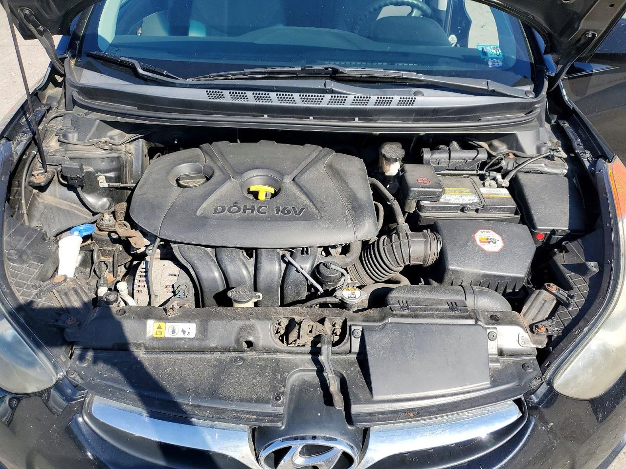 2013 Hyundai Elantra Gls Black vin: 5NPDH4AE3DH429069