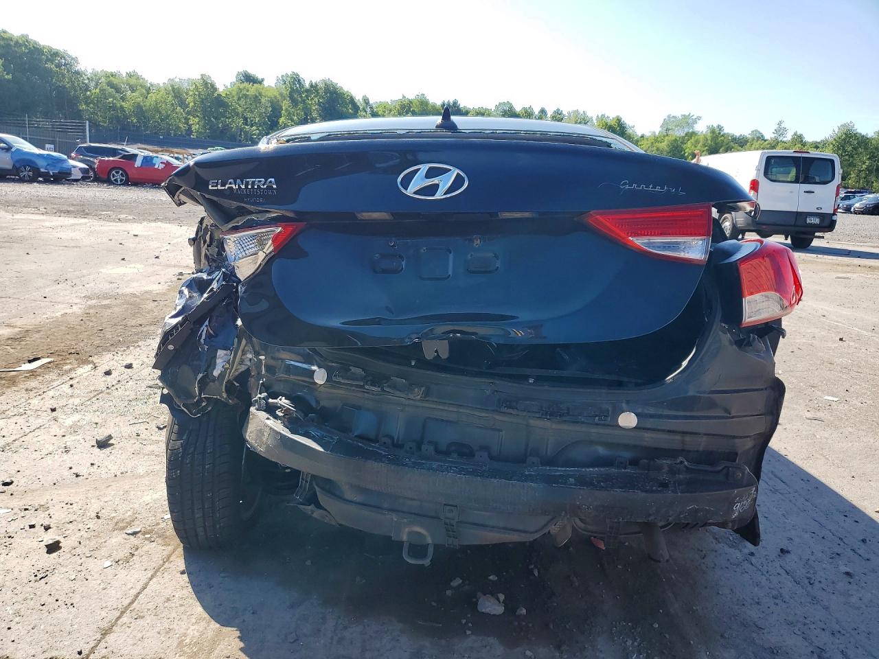 2013 Hyundai Elantra Gls Black vin: 5NPDH4AE3DH429069