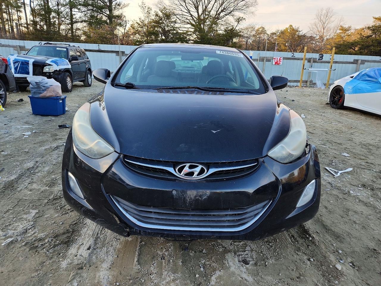 2013 Hyundai Elantra Gls Black vin: 5NPDH4AE3DH432263