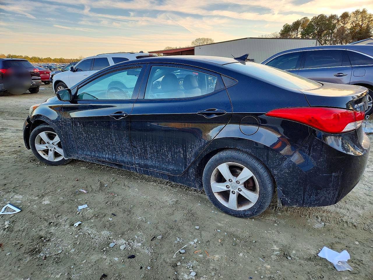 2013 Hyundai Elantra Gls Black vin: 5NPDH4AE3DH432263