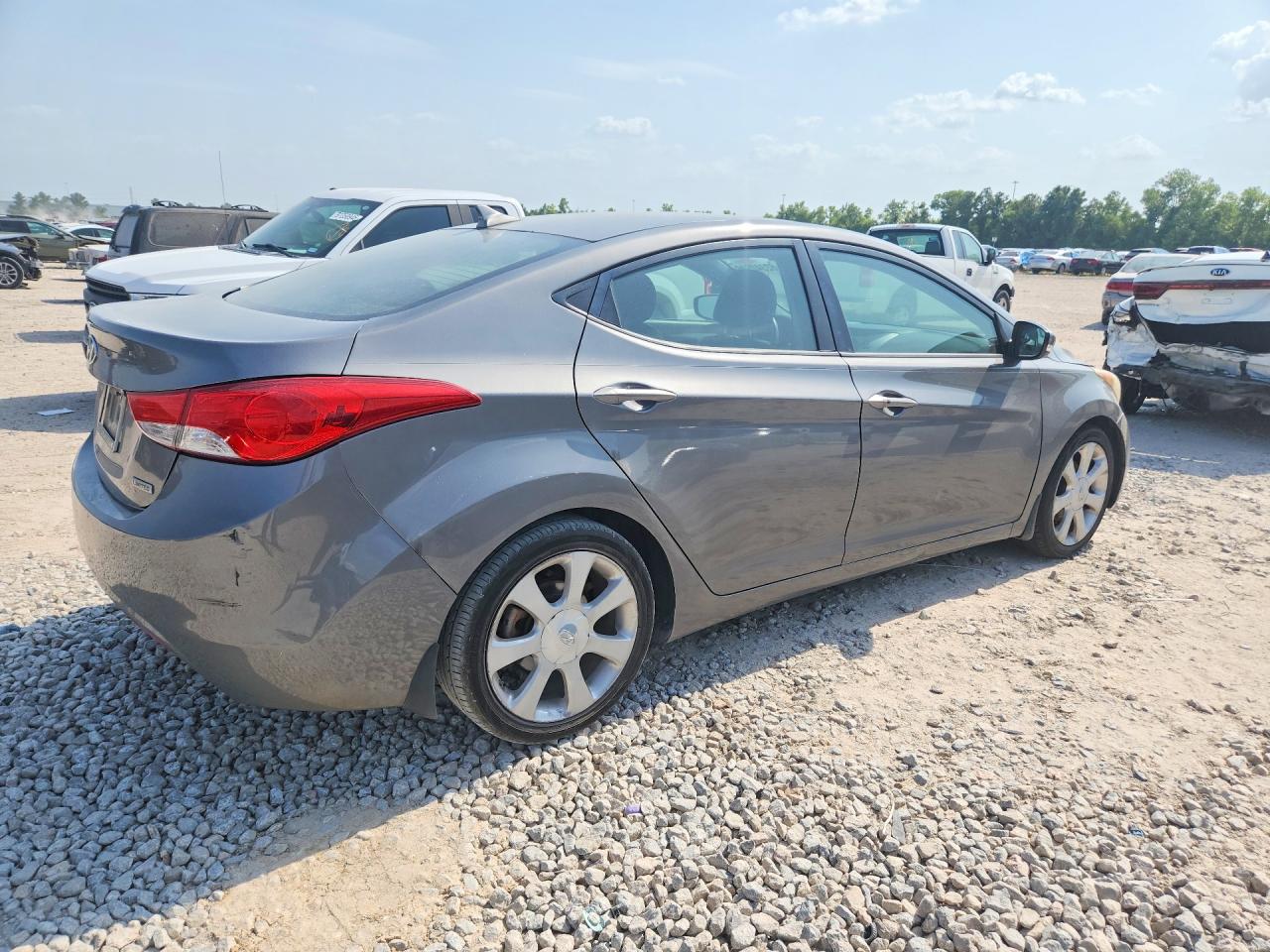 2013 Hyundai Elantra Limited Gray vin: 5NPDH4AE3DH433428