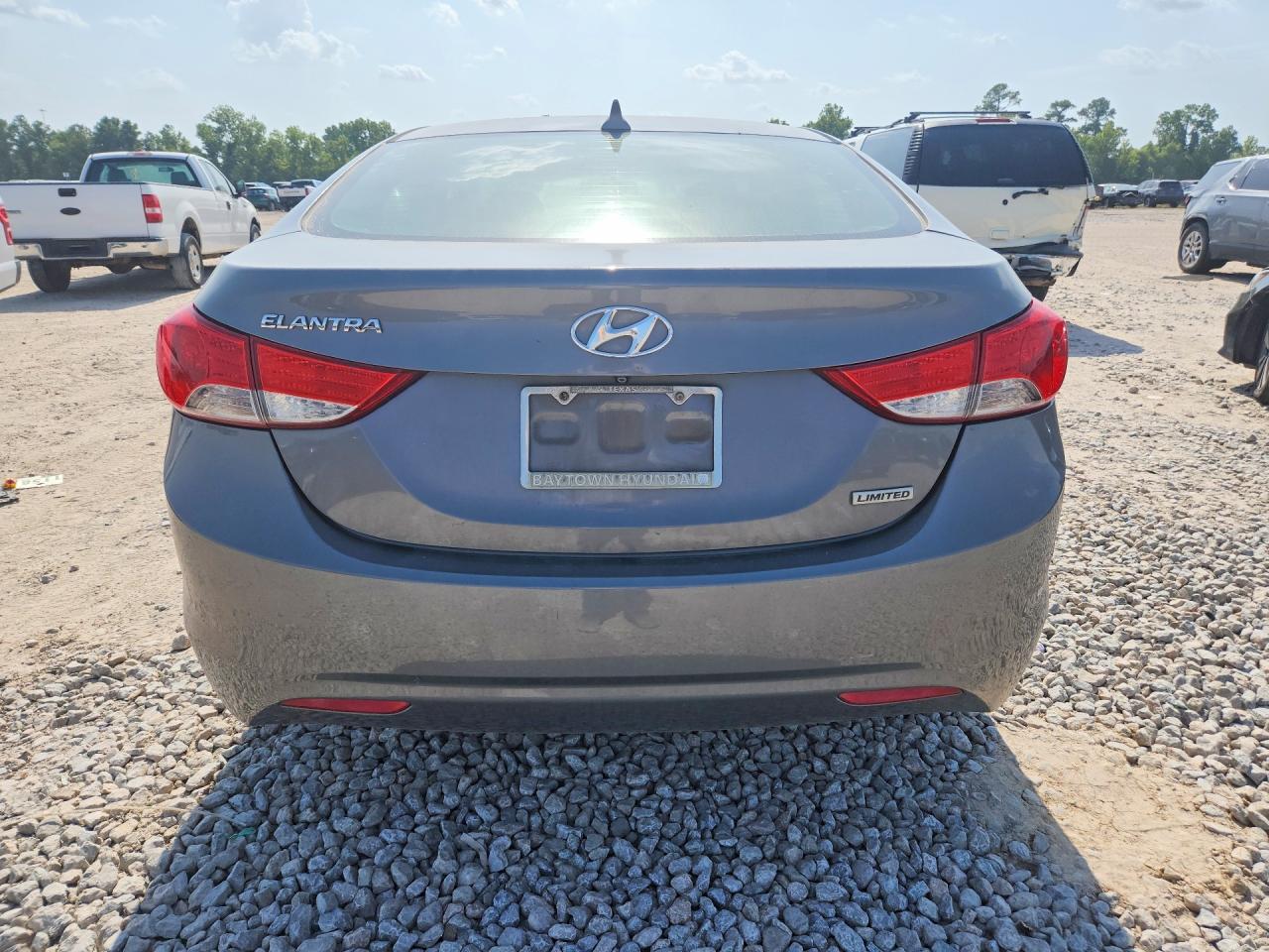 2013 Hyundai Elantra Limited Gray vin: 5NPDH4AE3DH433428