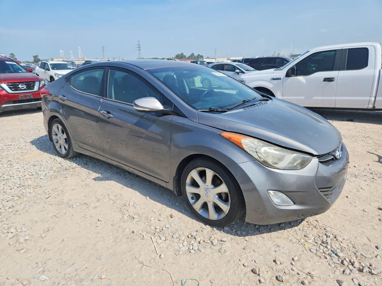 2013 Hyundai Elantra Limited Gray vin: 5NPDH4AE3DH433428