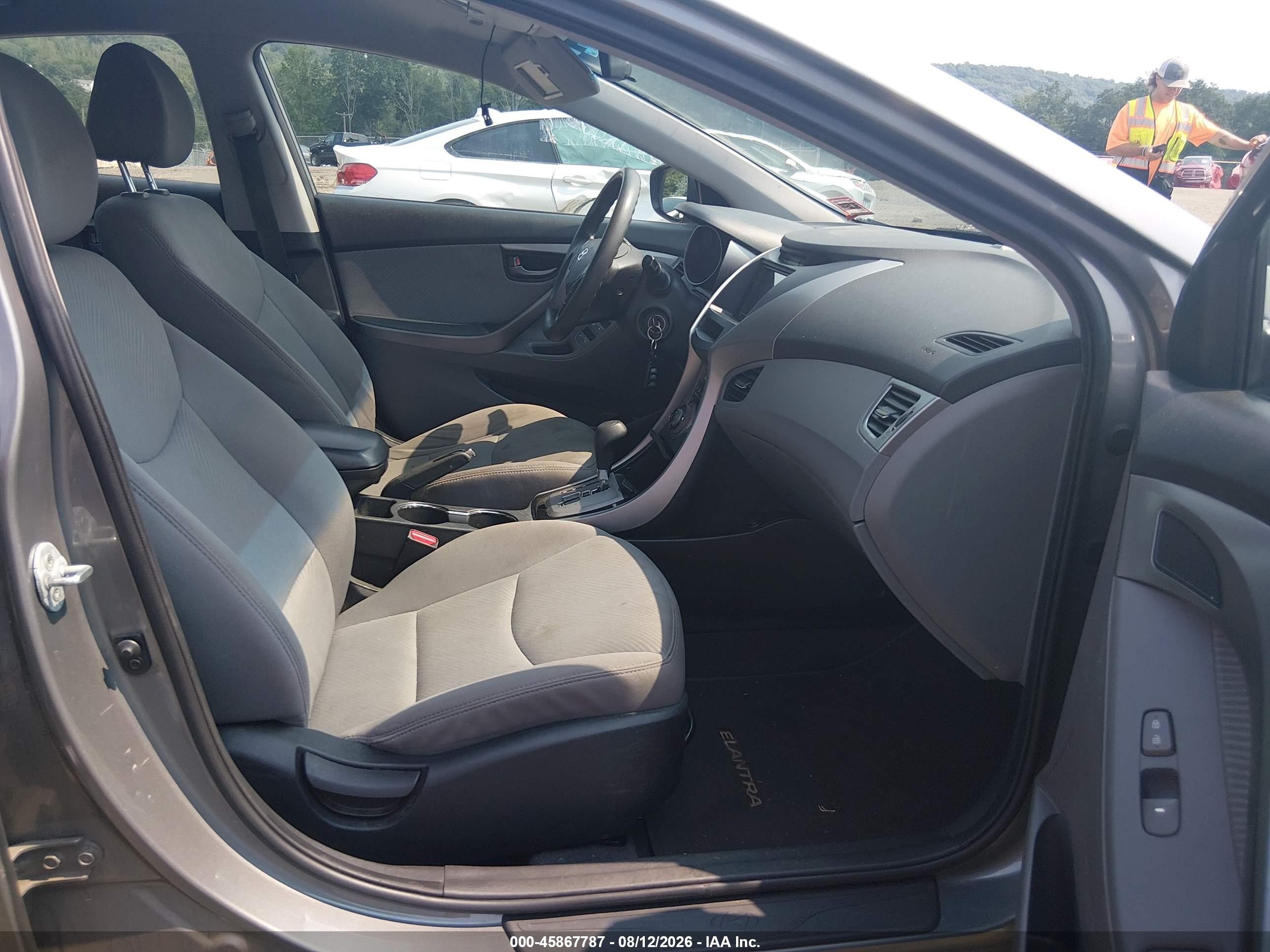 2013 Hyundai Elantra Gls Gray vin: 5NPDH4AE3DH436684
