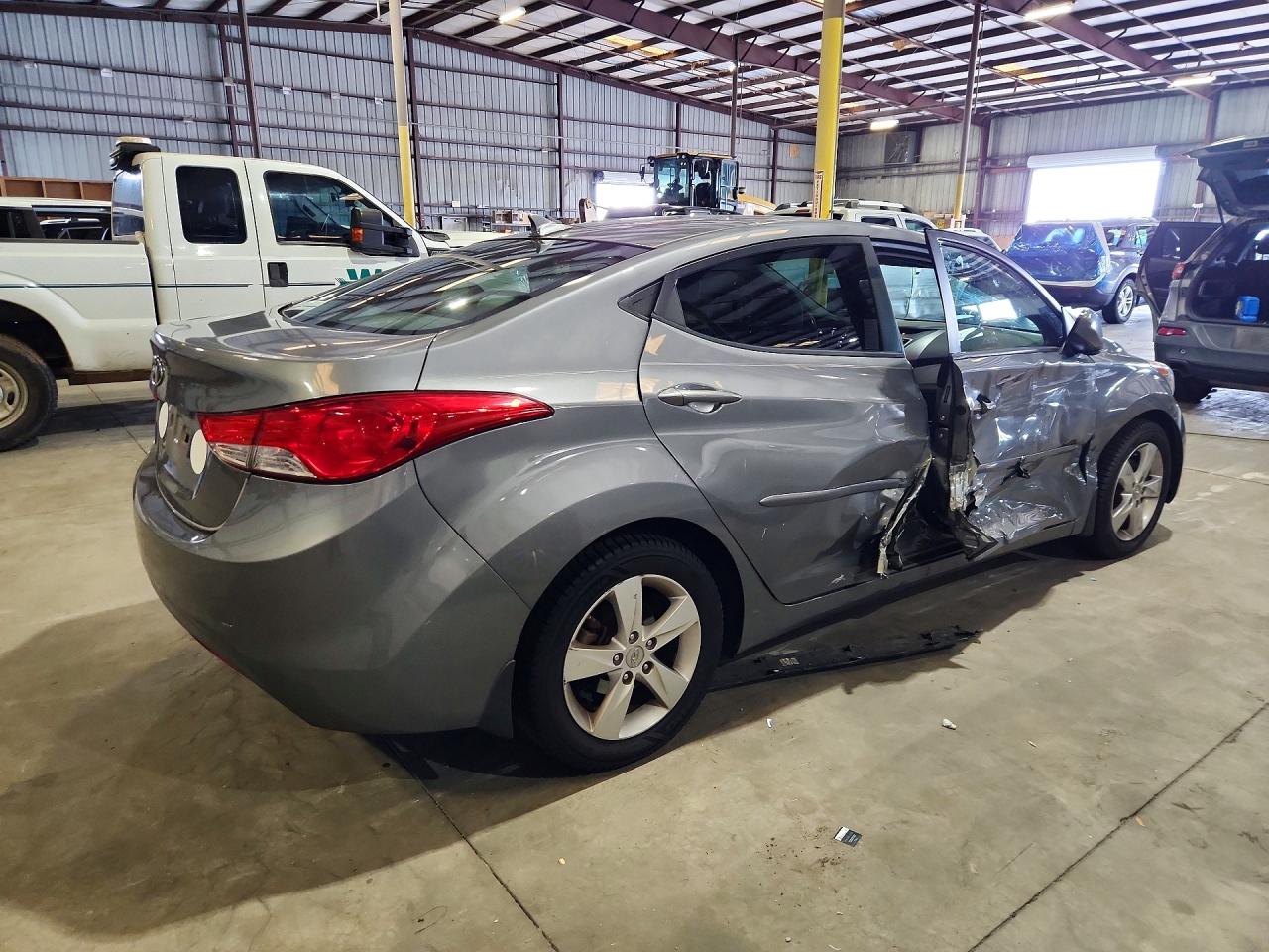 2013 Hyundai Elantra Gls Gray vin: 5NPDH4AE3DH447801