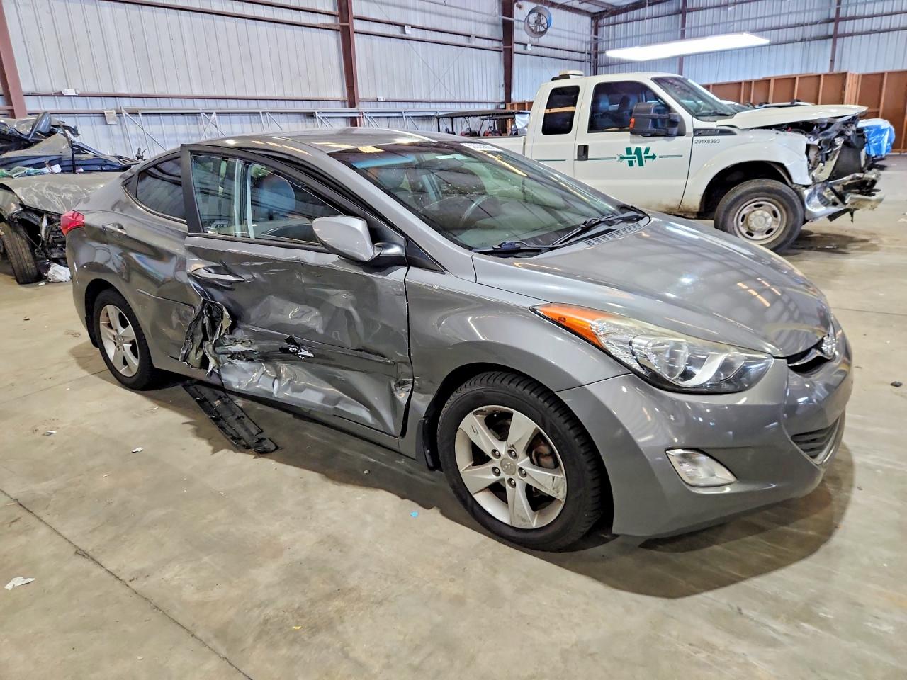 2013 Hyundai Elantra Gls Gray vin: 5NPDH4AE3DH447801