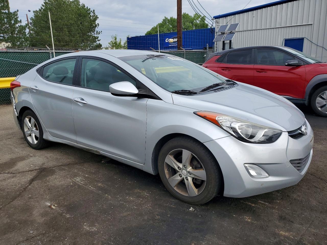 2013 Hyundai Elantra Gls Серебряный vin: 5NPDH4AE3DH448396