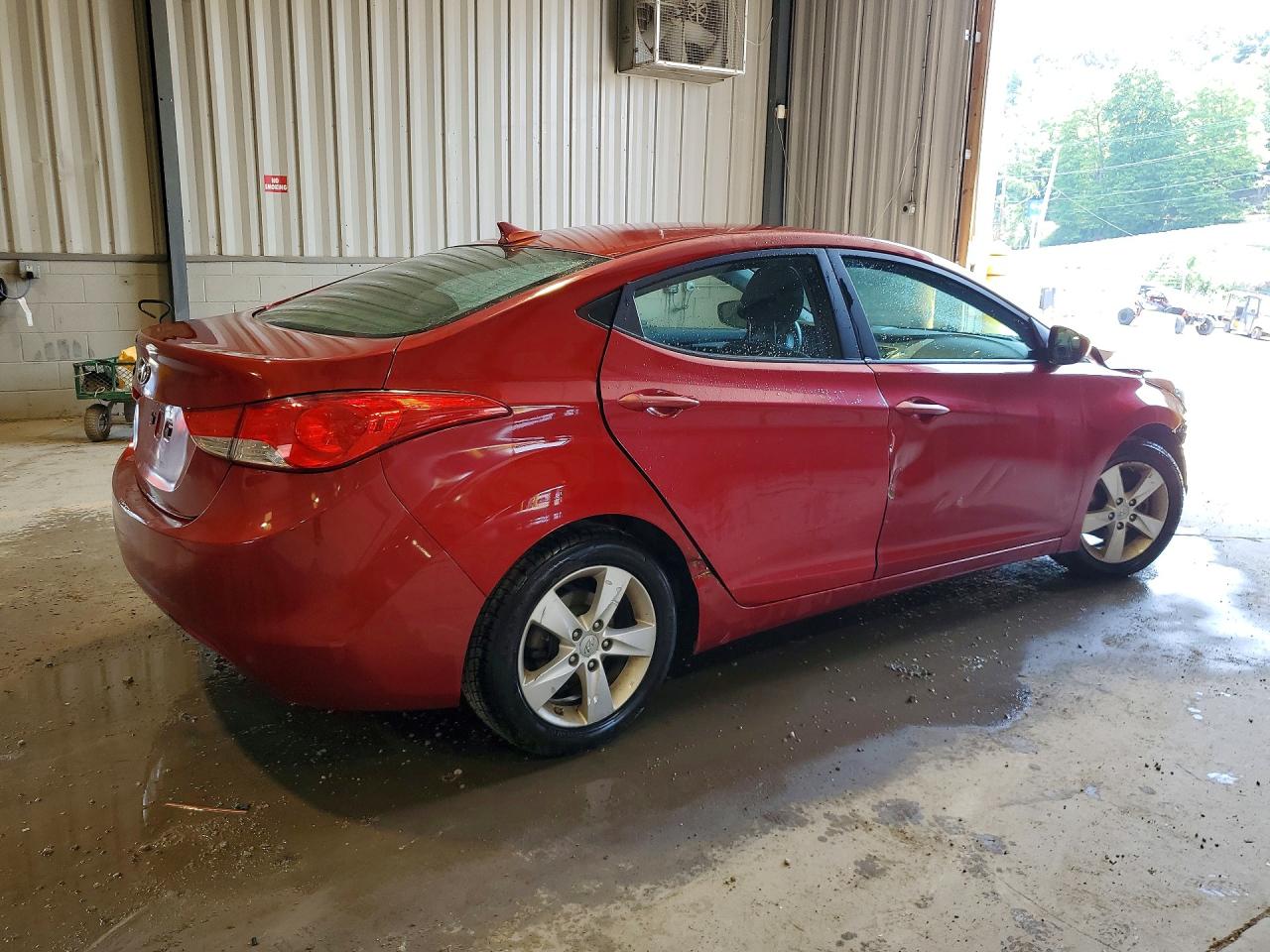 2013 Hyundai Elantra Gls Red vin: 5NPDH4AE3DH449046