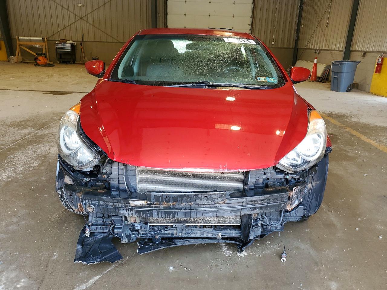 2013 Hyundai Elantra Gls Red vin: 5NPDH4AE3DH449046