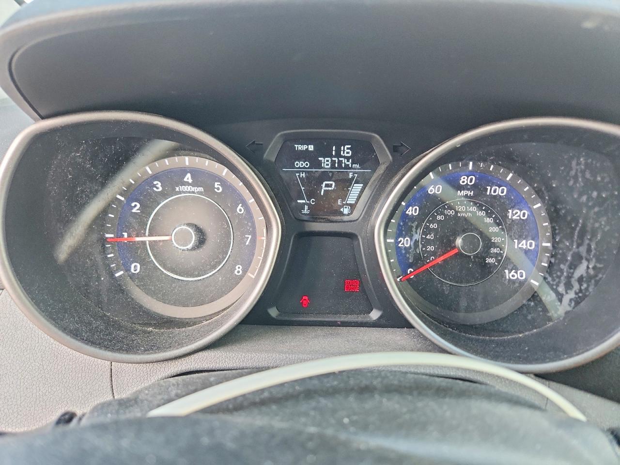 2013 Hyundai Elantra Gls Gray vin: 5NPDH4AE3DH450696