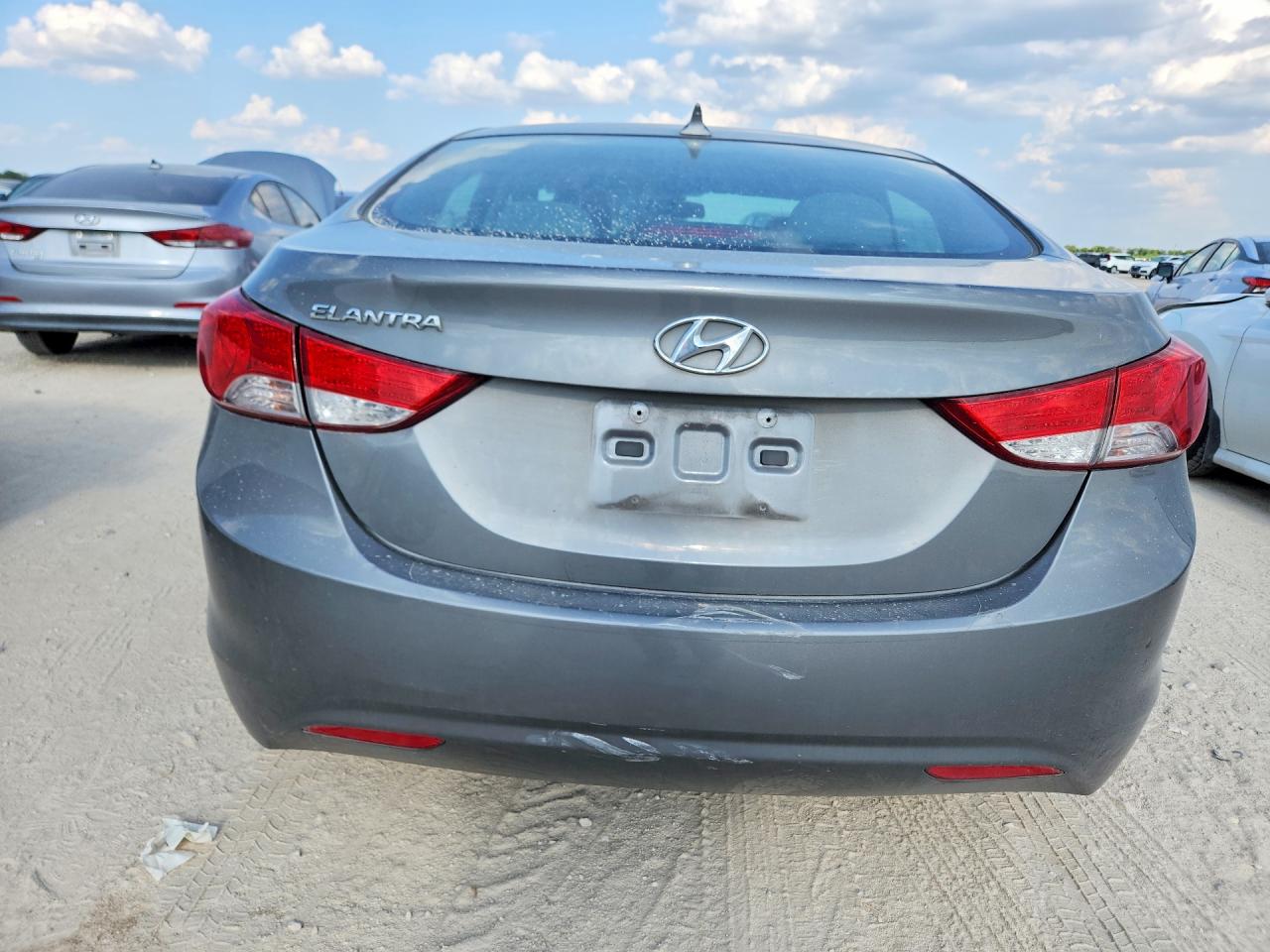 2013 Hyundai Elantra Gls Gray vin: 5NPDH4AE3DH450696