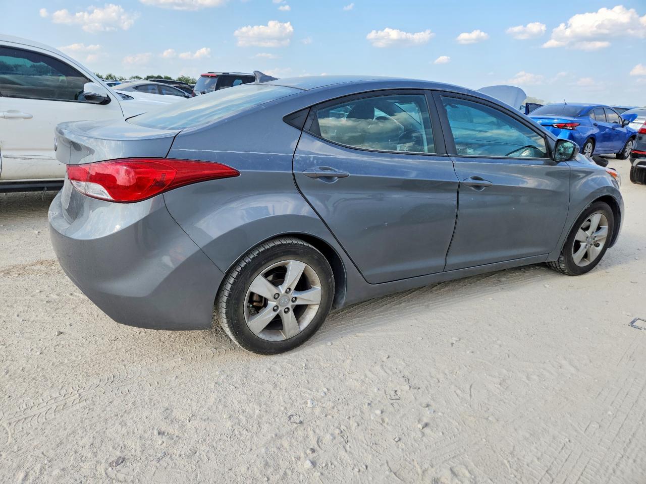 2013 Hyundai Elantra Gls Gray vin: 5NPDH4AE3DH450696