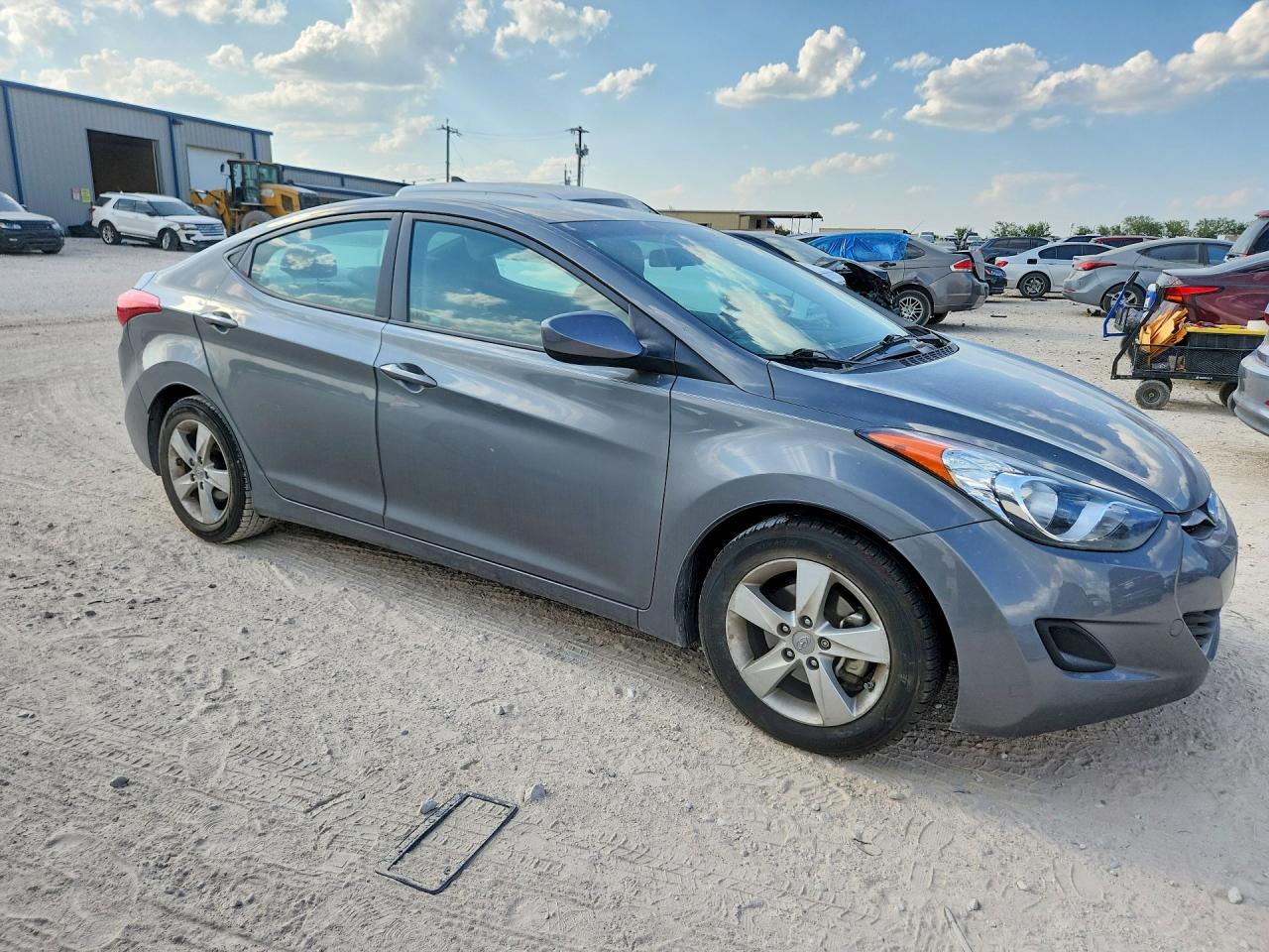 2013 Hyundai Elantra Gls Gray vin: 5NPDH4AE3DH450696