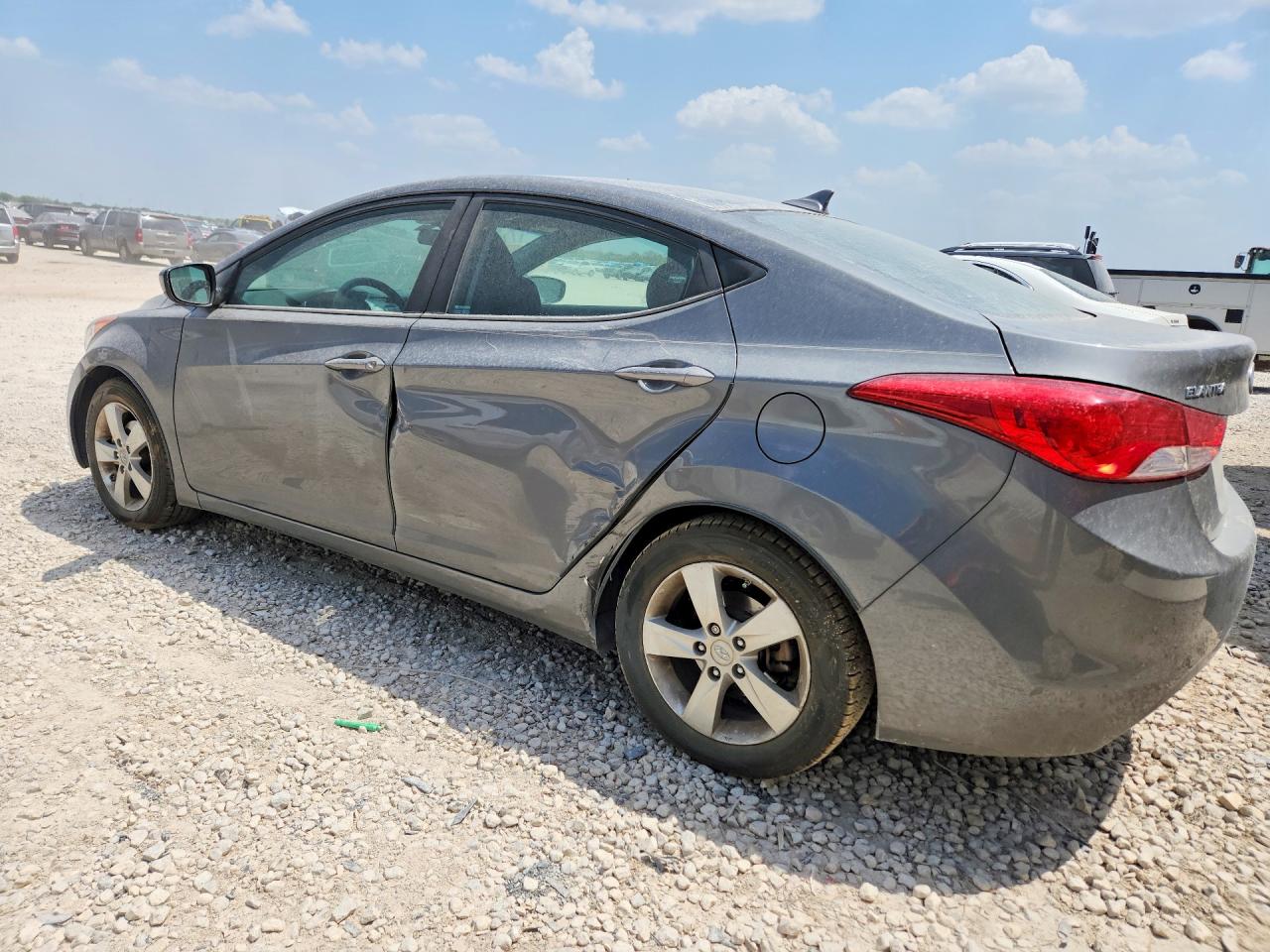 2013 Hyundai Elantra Gls Gray vin: 5NPDH4AE3DH450696