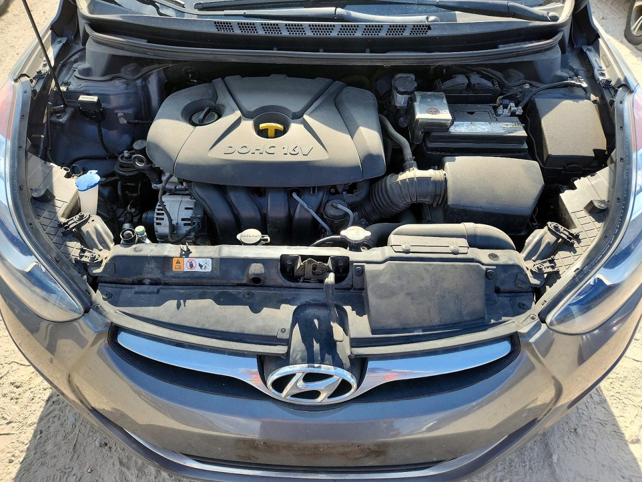 2013 Hyundai Elantra Gls Gray vin: 5NPDH4AE3DH450696