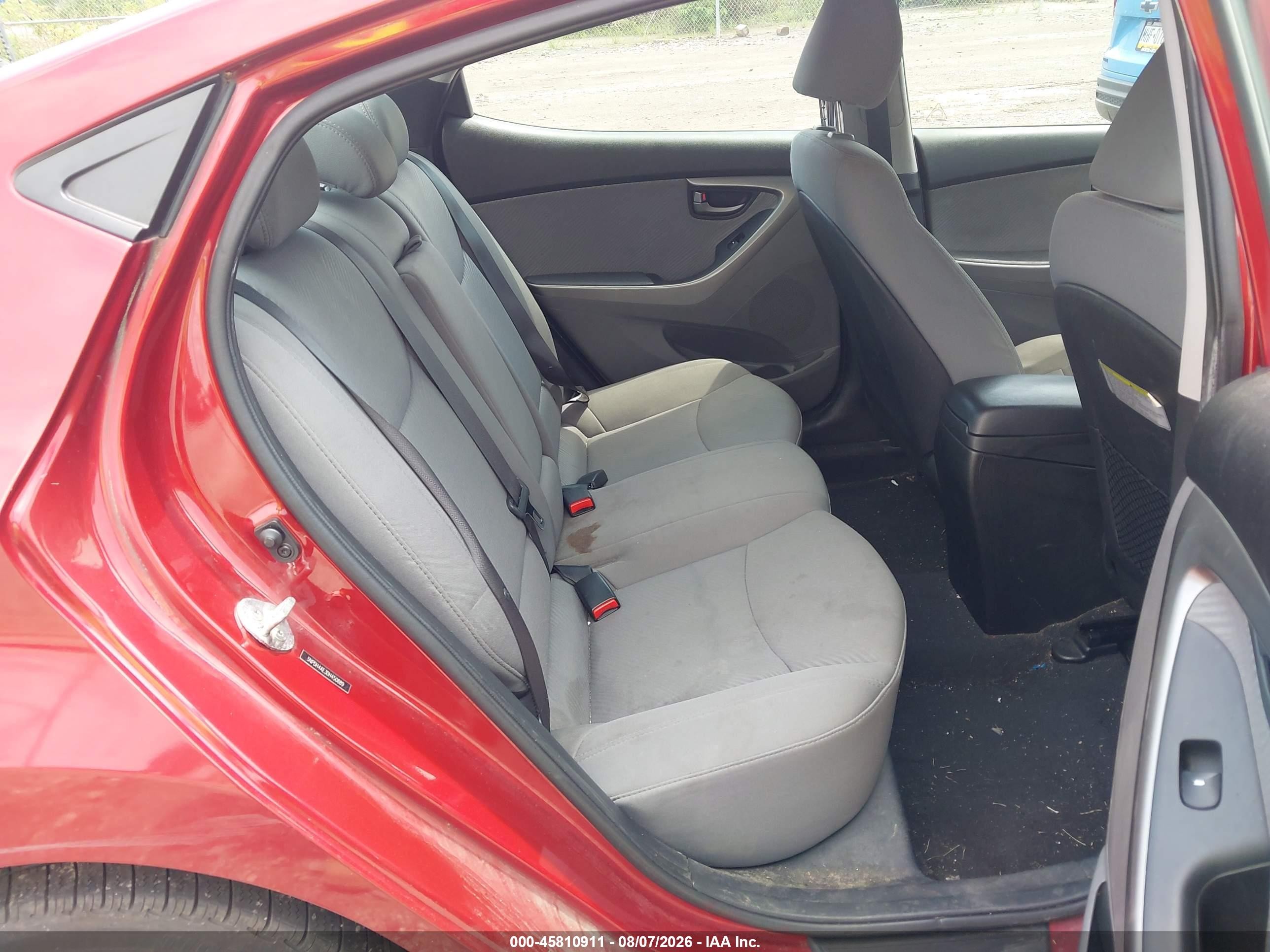 2013 Hyundai Elantra Gls Red vin: 5NPDH4AE3DH450889