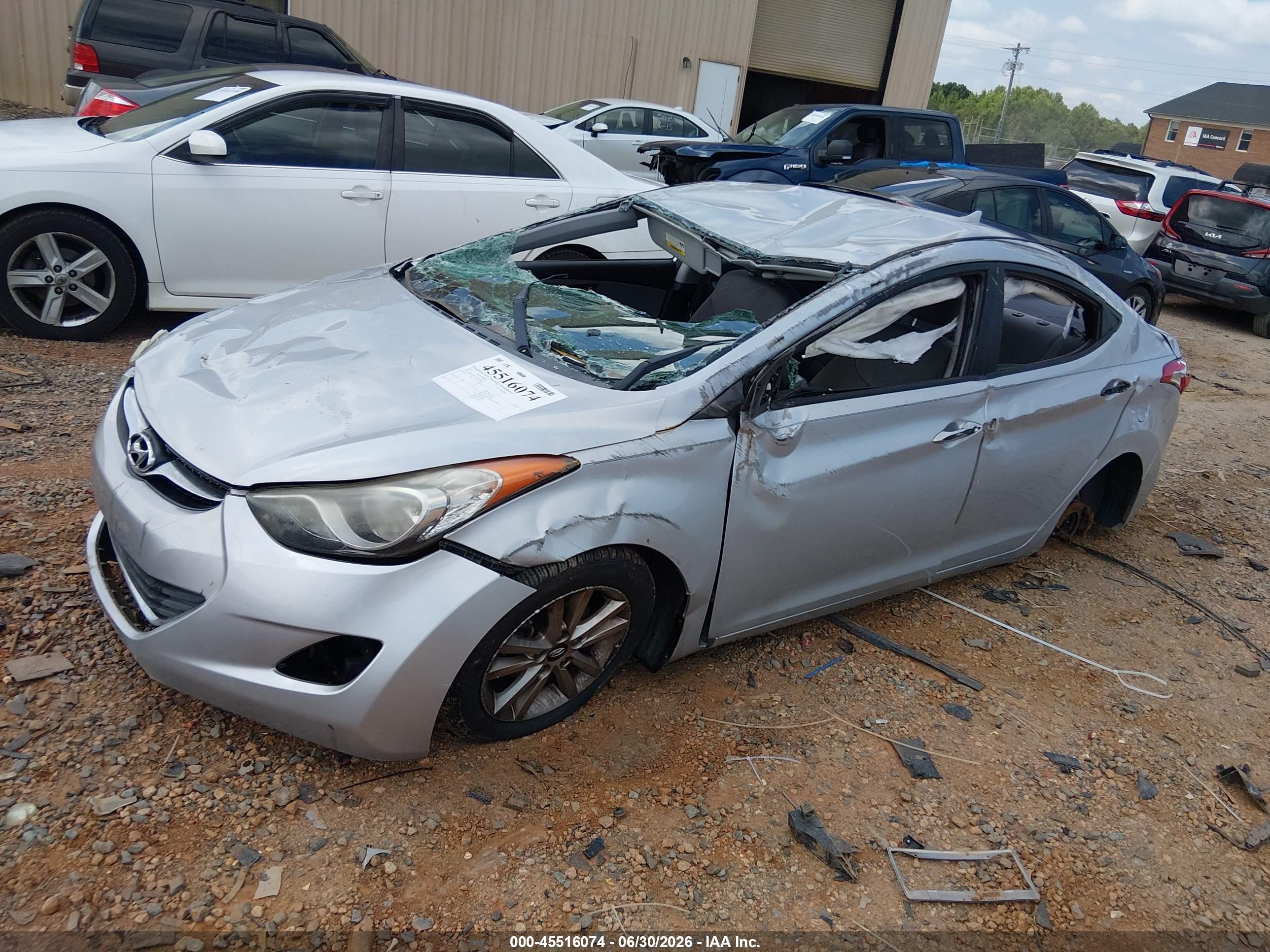 2013 Hyundai Elantra Gls Silver vin: 5NPDH4AE3DH453985