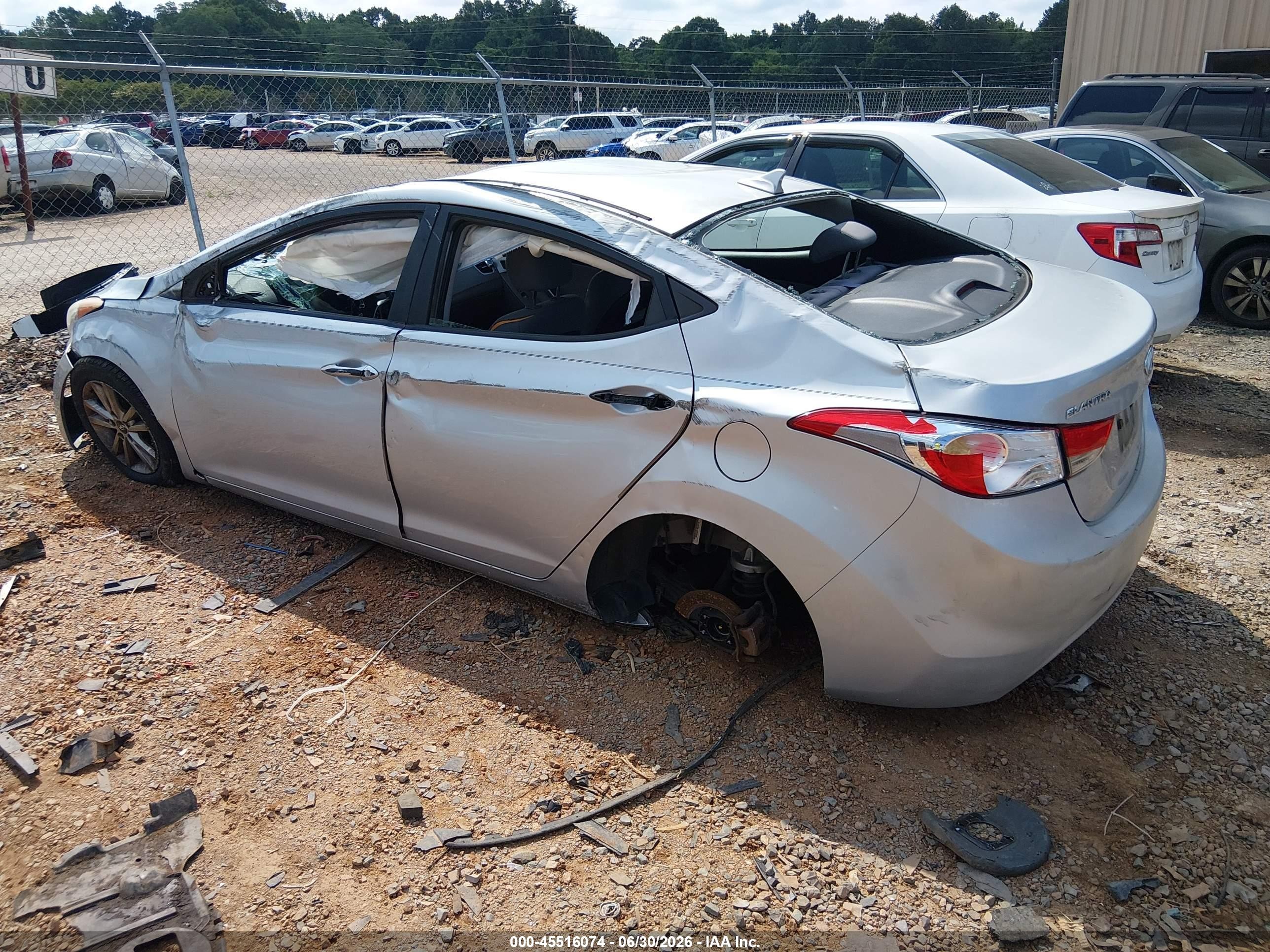 2013 Hyundai Elantra Gls Silver vin: 5NPDH4AE3DH453985