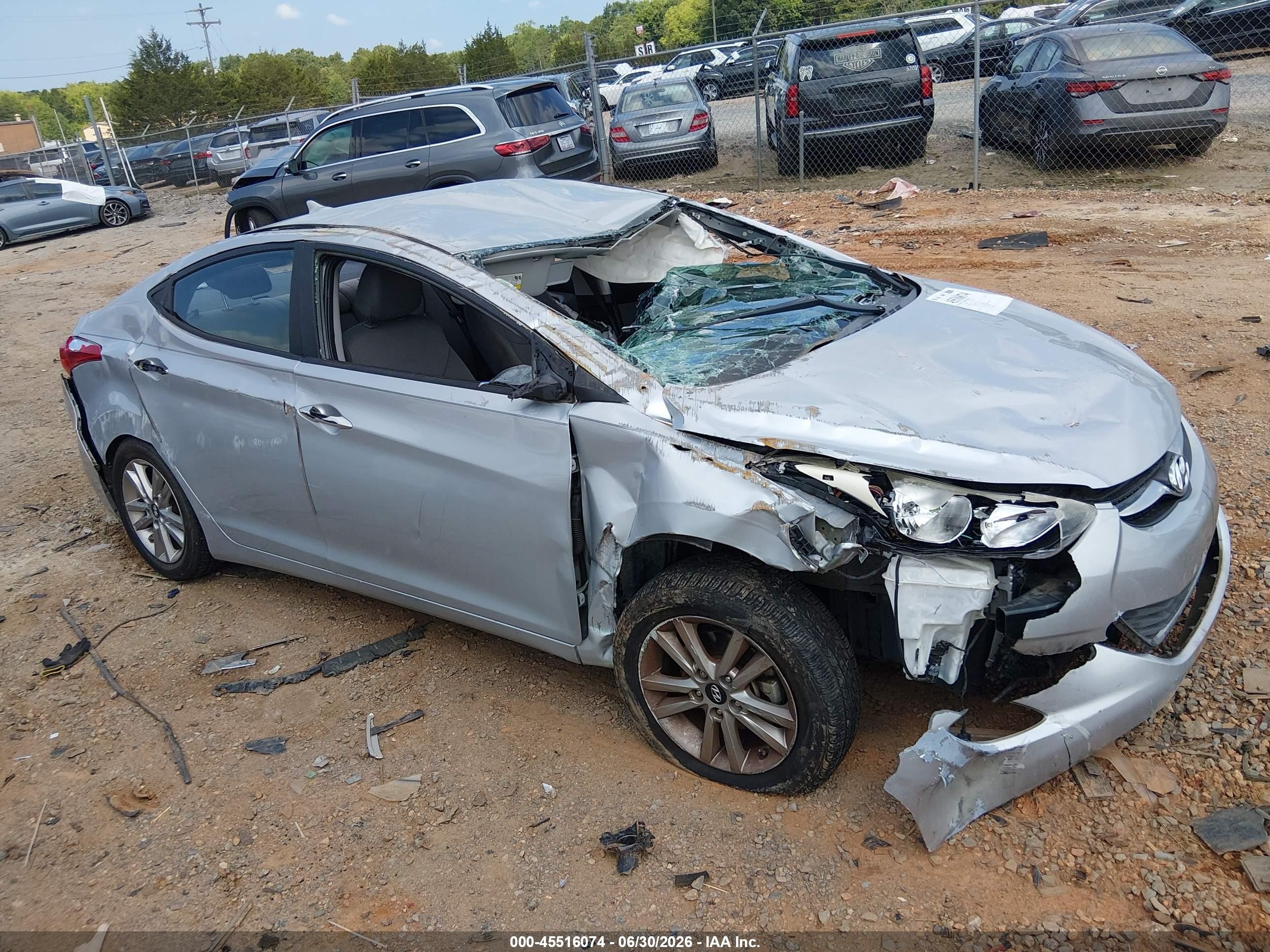 2013 Hyundai Elantra Gls Silver vin: 5NPDH4AE3DH453985