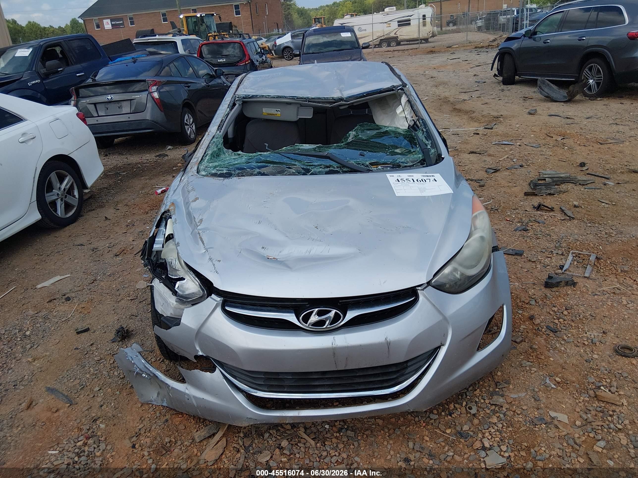 2013 Hyundai Elantra Gls Silver vin: 5NPDH4AE3DH453985