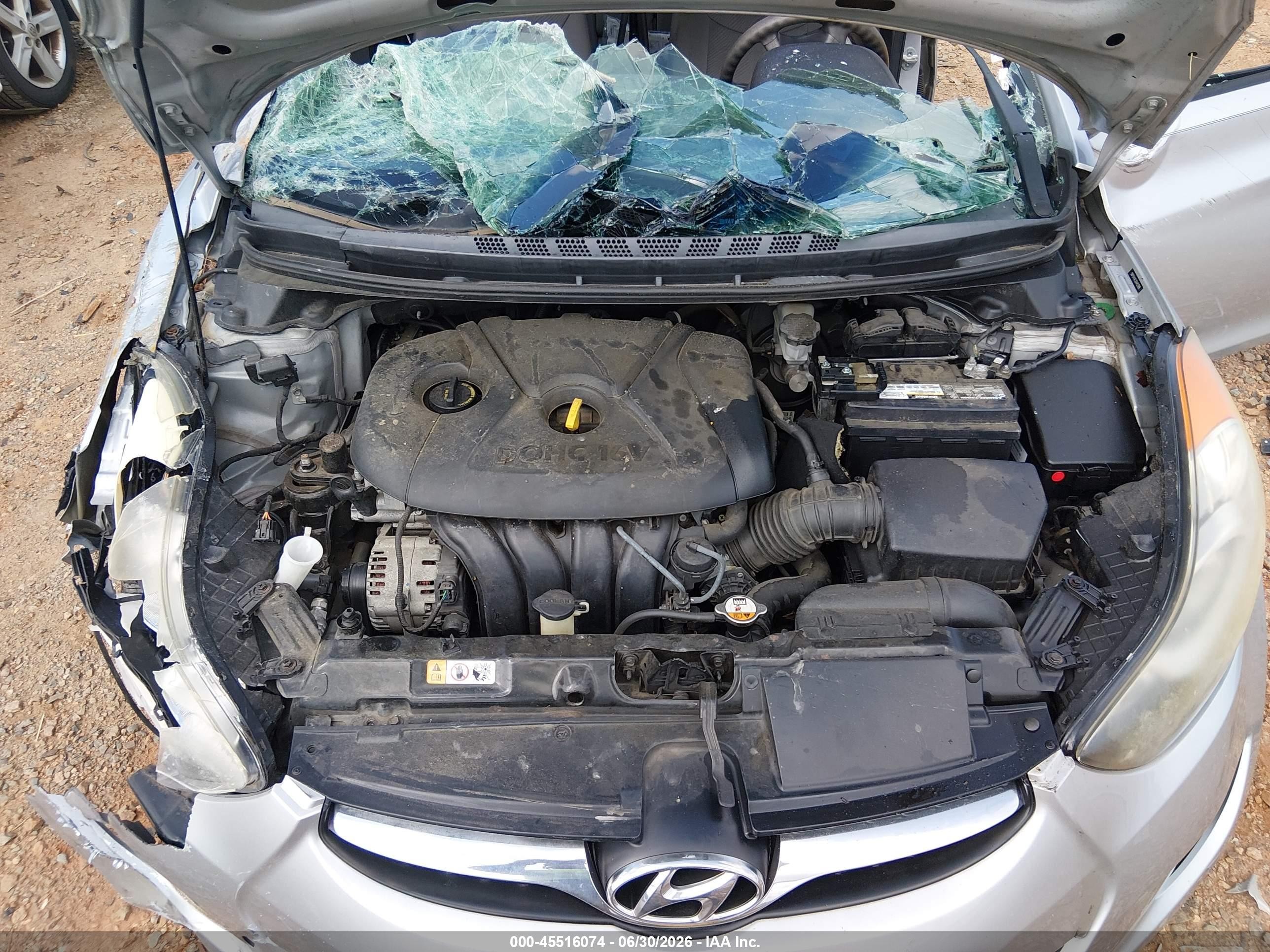 2013 Hyundai Elantra Gls Silver vin: 5NPDH4AE3DH453985