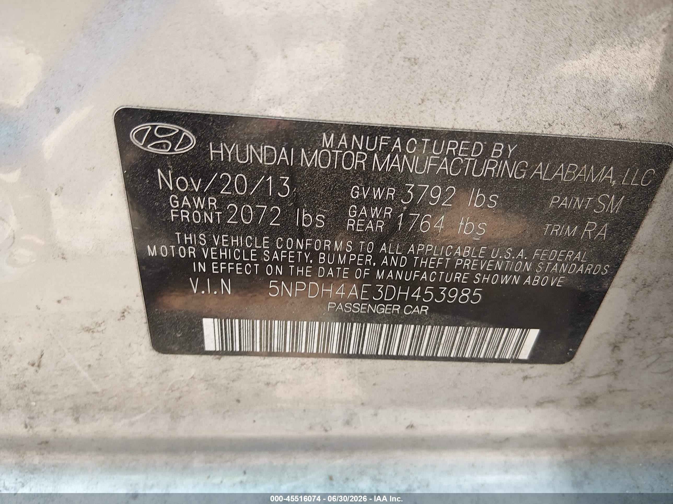 2013 Hyundai Elantra Gls Silver vin: 5NPDH4AE3DH453985