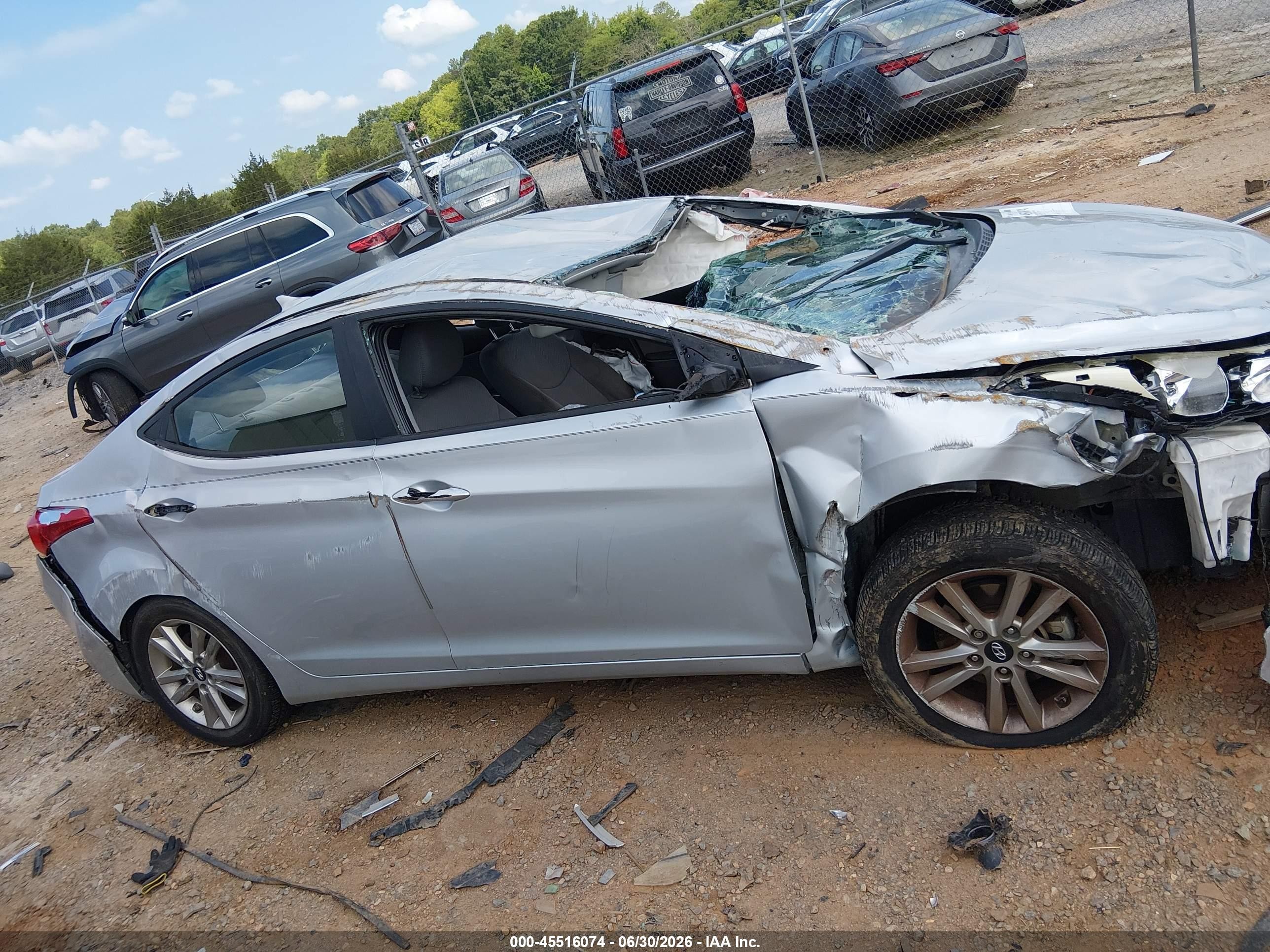 2013 Hyundai Elantra Gls Silver vin: 5NPDH4AE3DH453985