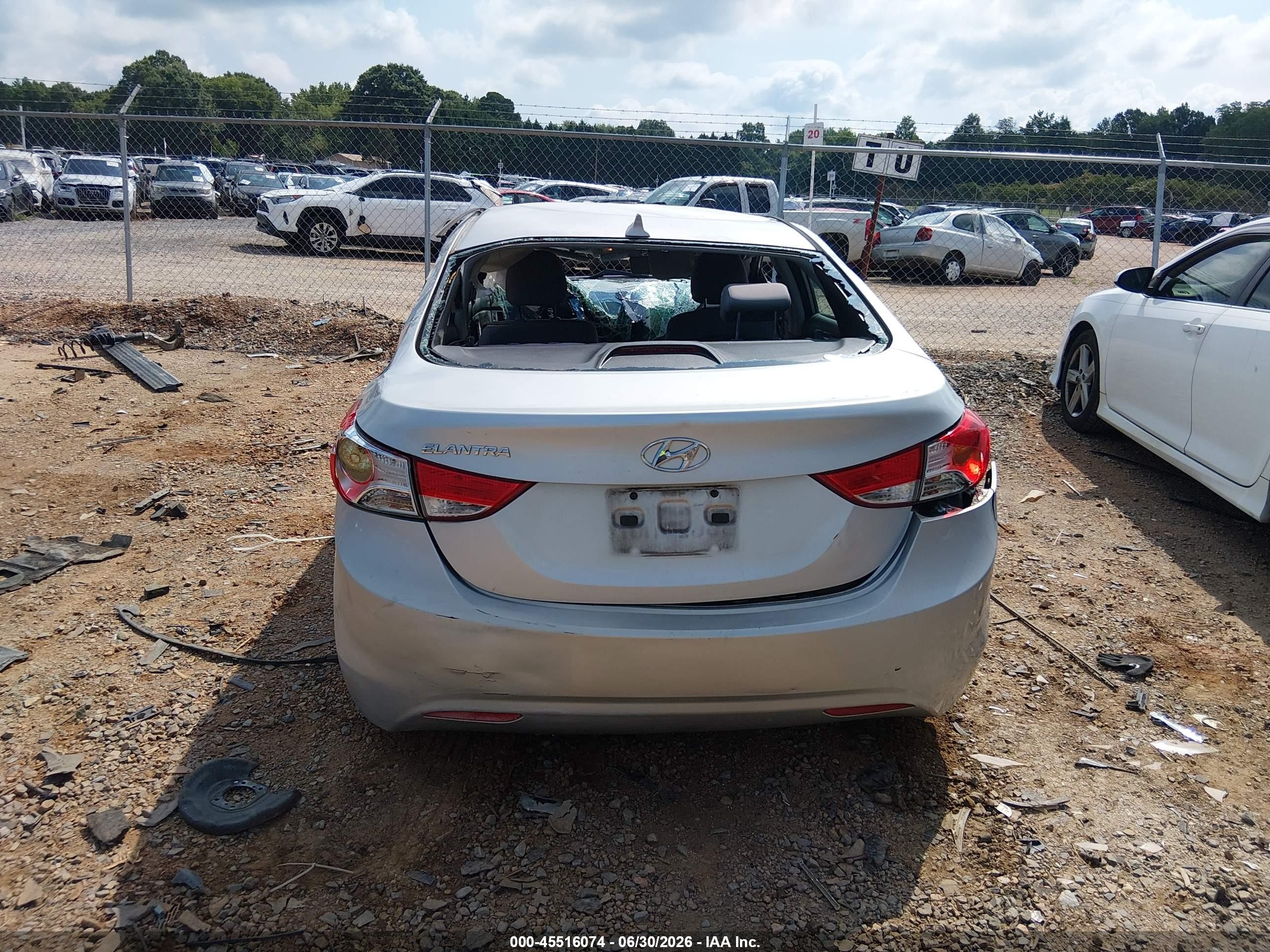 2013 Hyundai Elantra Gls Silver vin: 5NPDH4AE3DH453985