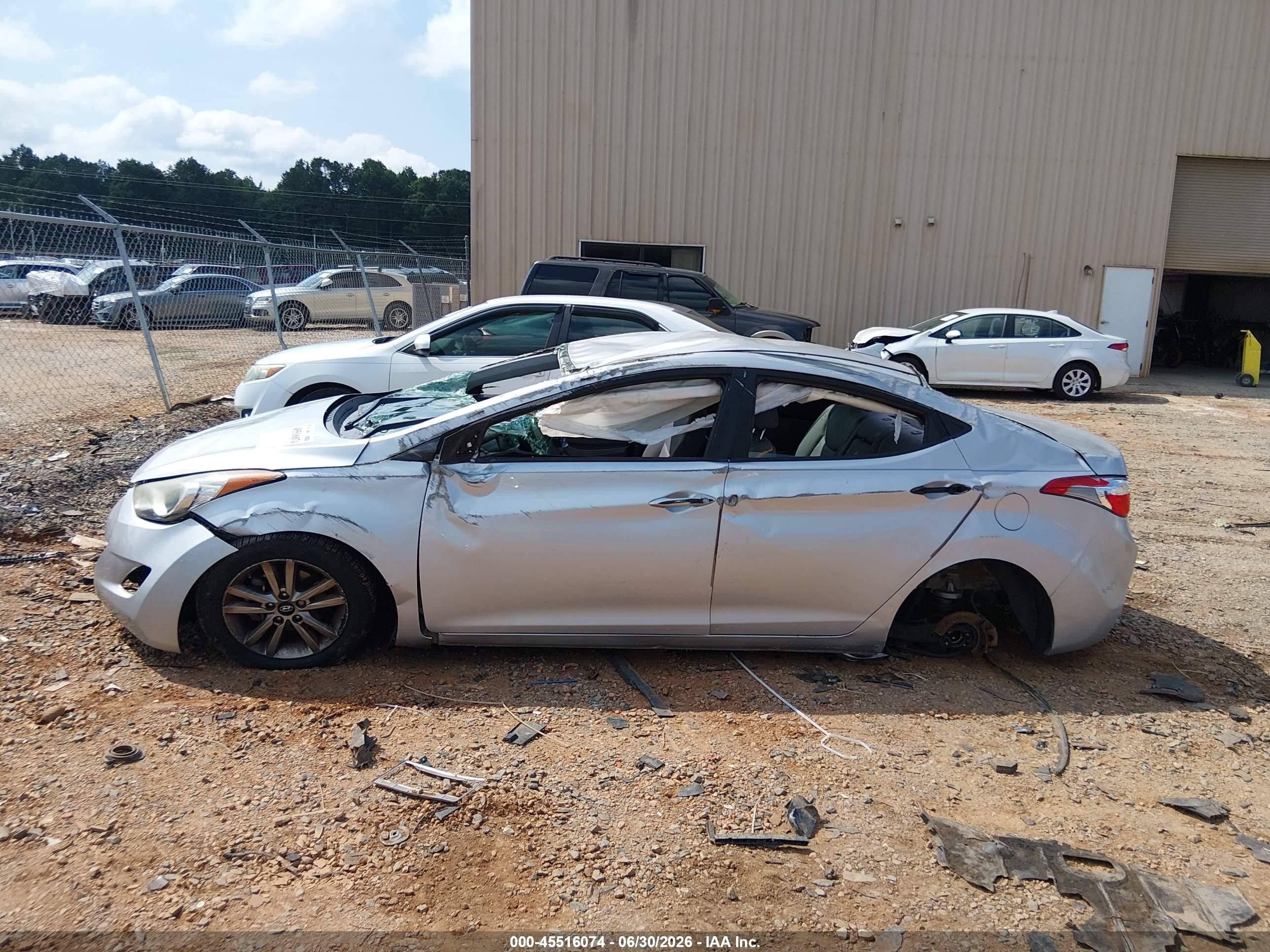 2013 Hyundai Elantra Gls Silver vin: 5NPDH4AE3DH453985
