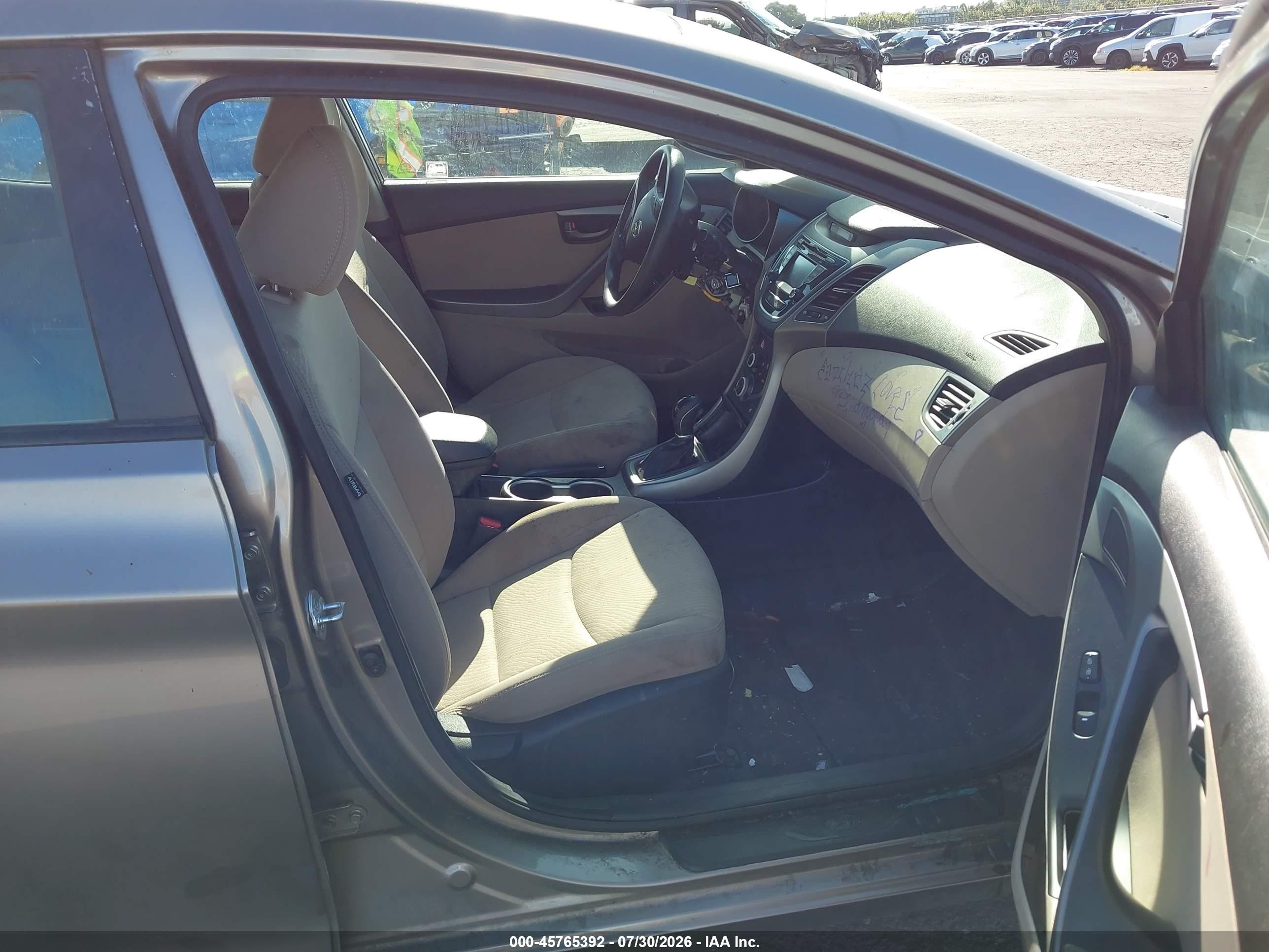 2014 Hyundai Elantra Se Tan vin: 5NPDH4AE3EH459027