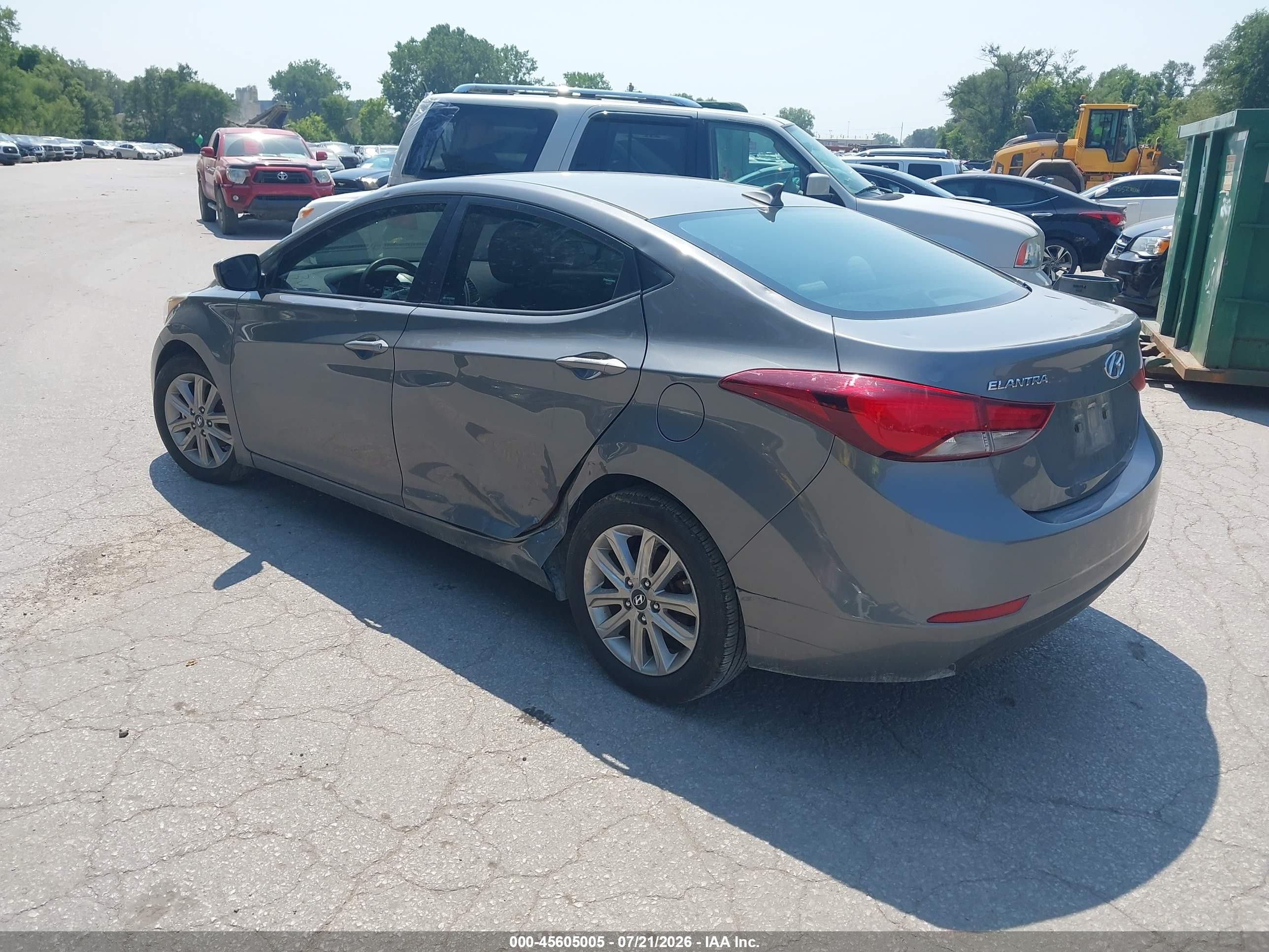 2014 Hyundai Elantra Se Серый vin: 5NPDH4AE3EH461103