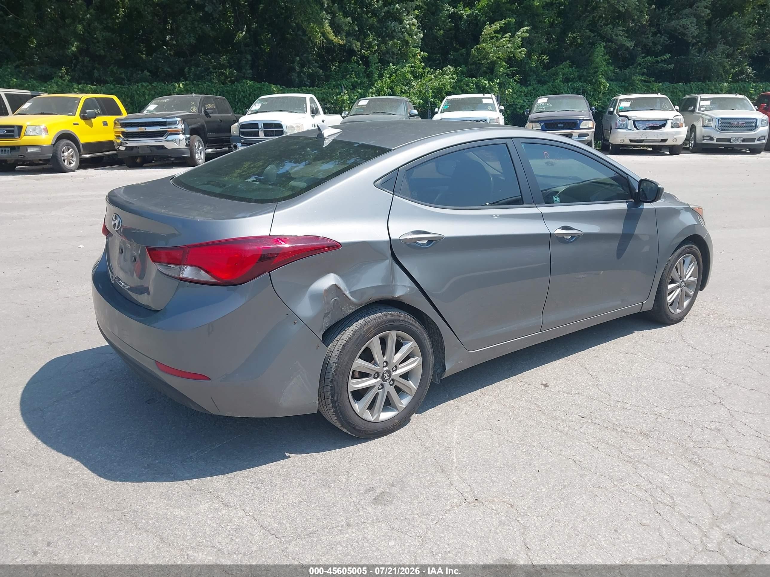 2014 Hyundai Elantra Se Серый vin: 5NPDH4AE3EH461103