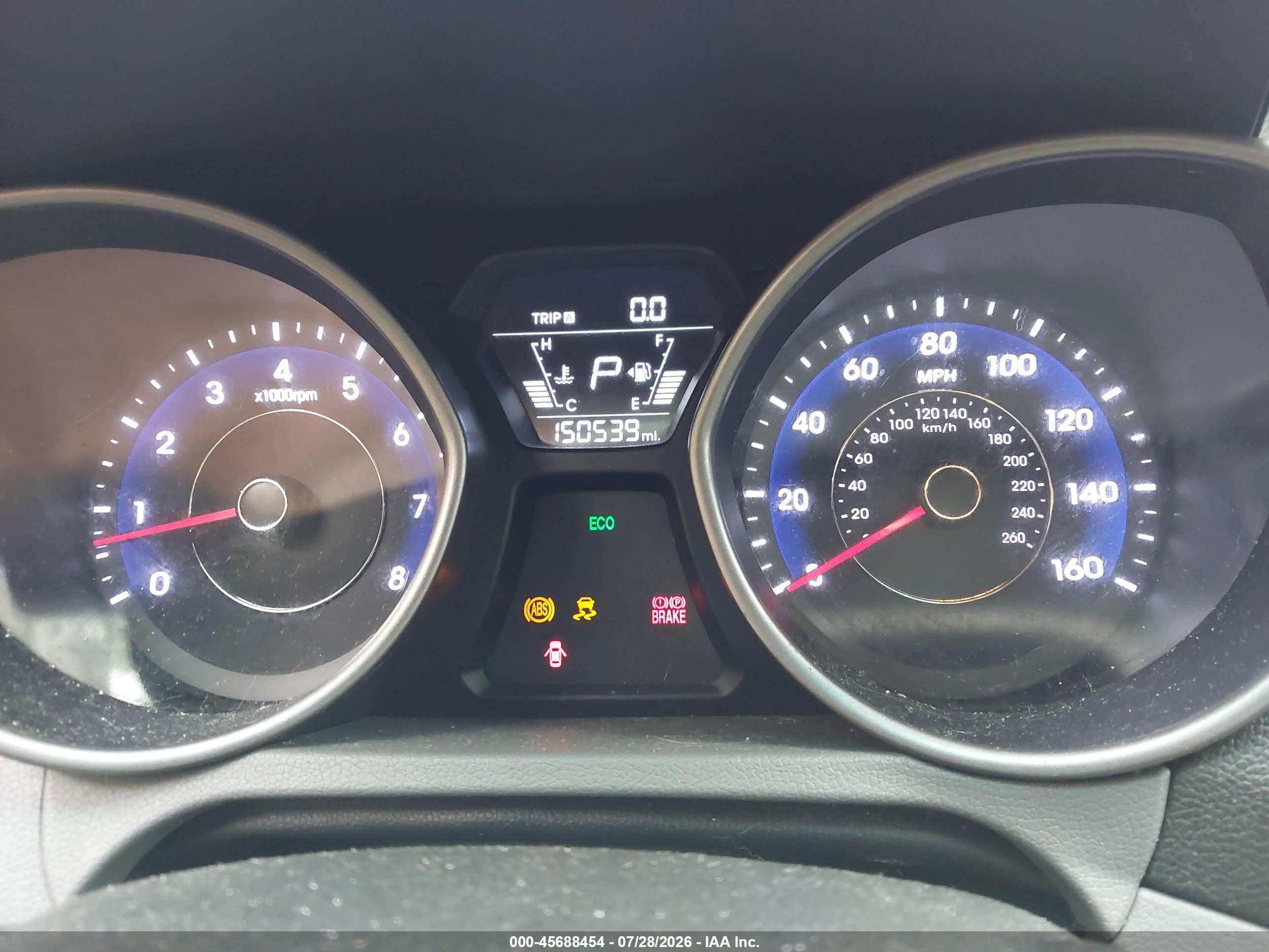 2014 Hyundai Elantra Se Blue vin: 5NPDH4AE3EH461733