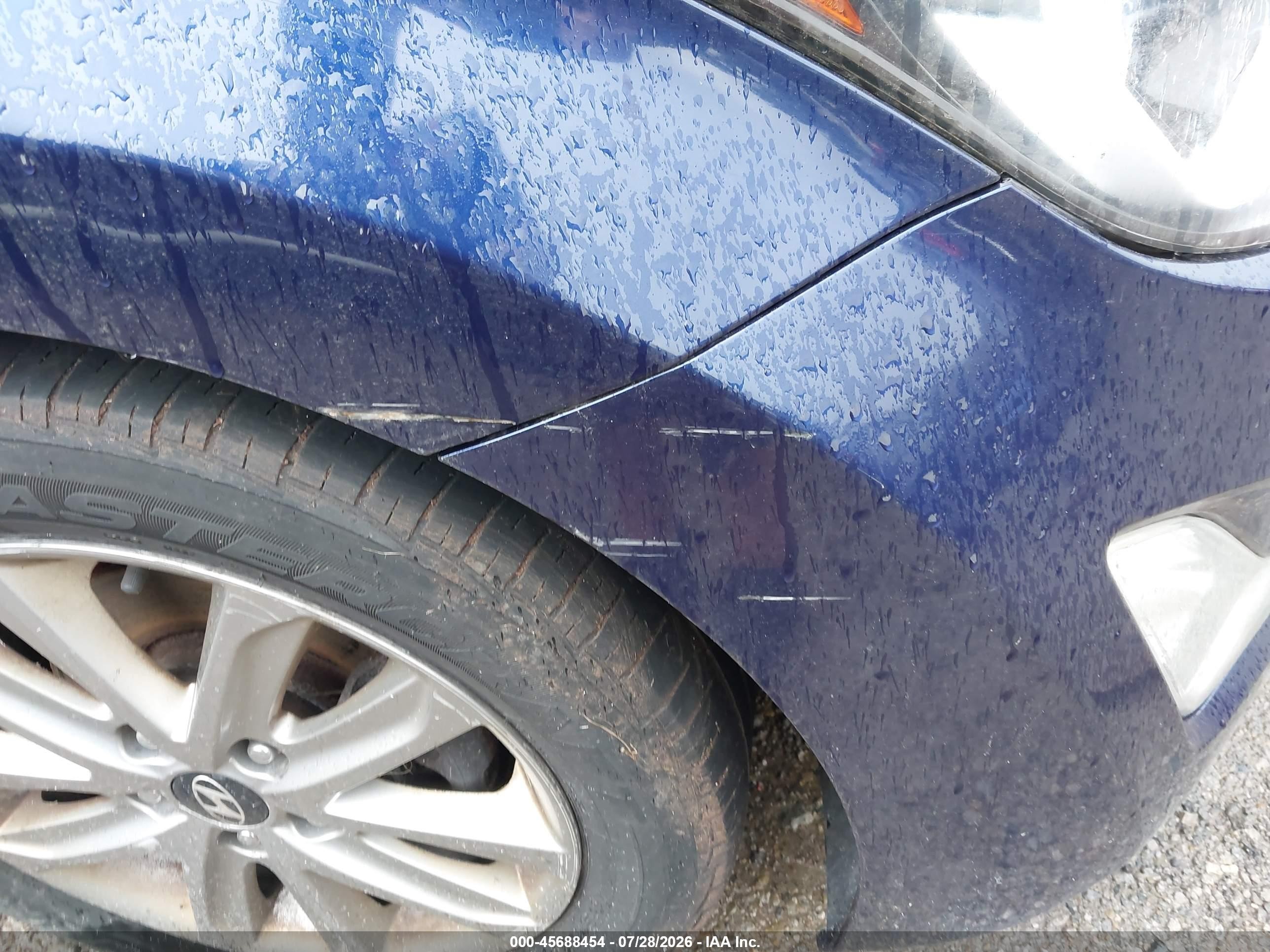 2014 Hyundai Elantra Se Blue vin: 5NPDH4AE3EH461733