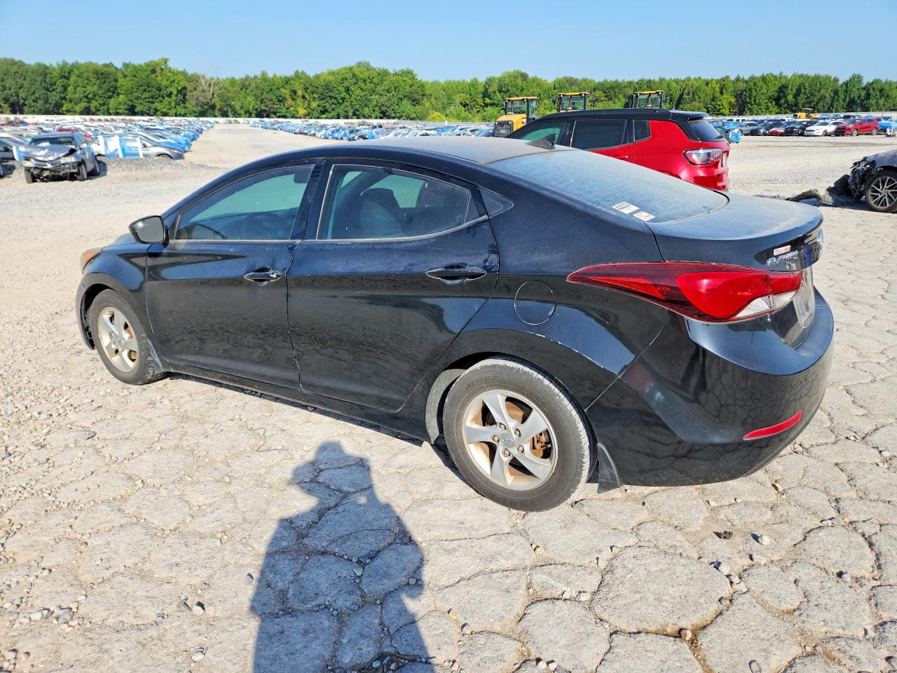 2014 Hyundai Elantra Se Black vin: 5NPDH4AE3EH470352