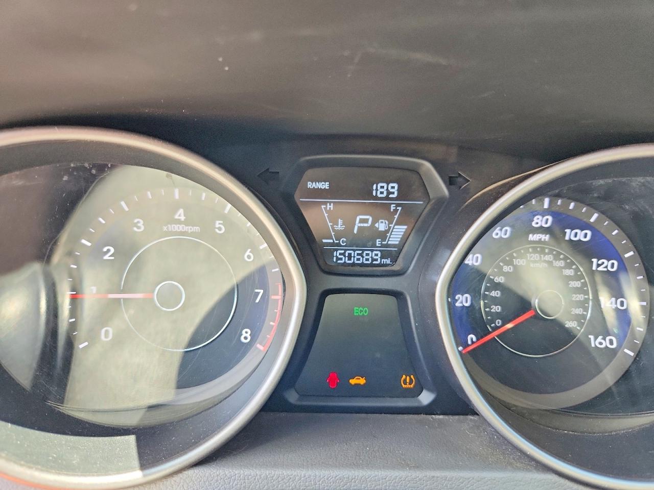 2014 Hyundai Elantra Gray vin: 5NPDH4AE3EH473736
