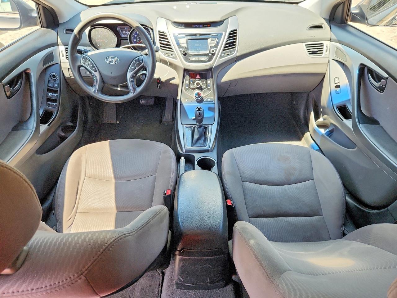 2014 Hyundai Elantra Gray vin: 5NPDH4AE3EH473736