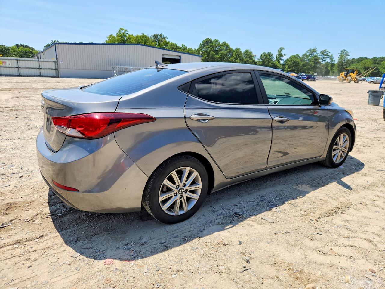 2014 Hyundai Elantra Gray vin: 5NPDH4AE3EH473736