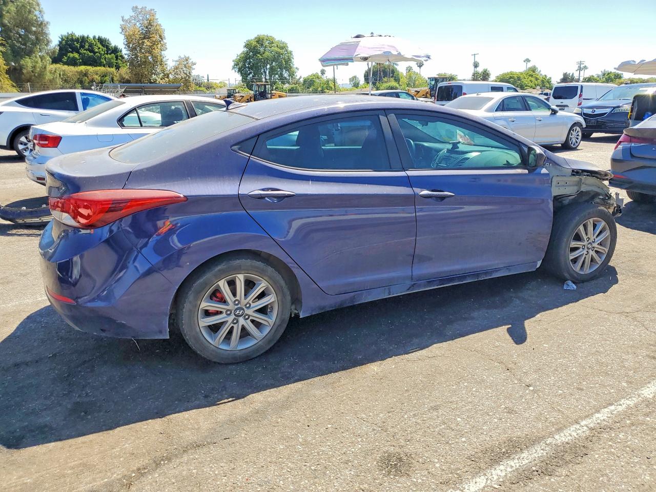 2014 Hyundai Elantra Se Blue vin: 5NPDH4AE3EH474773
