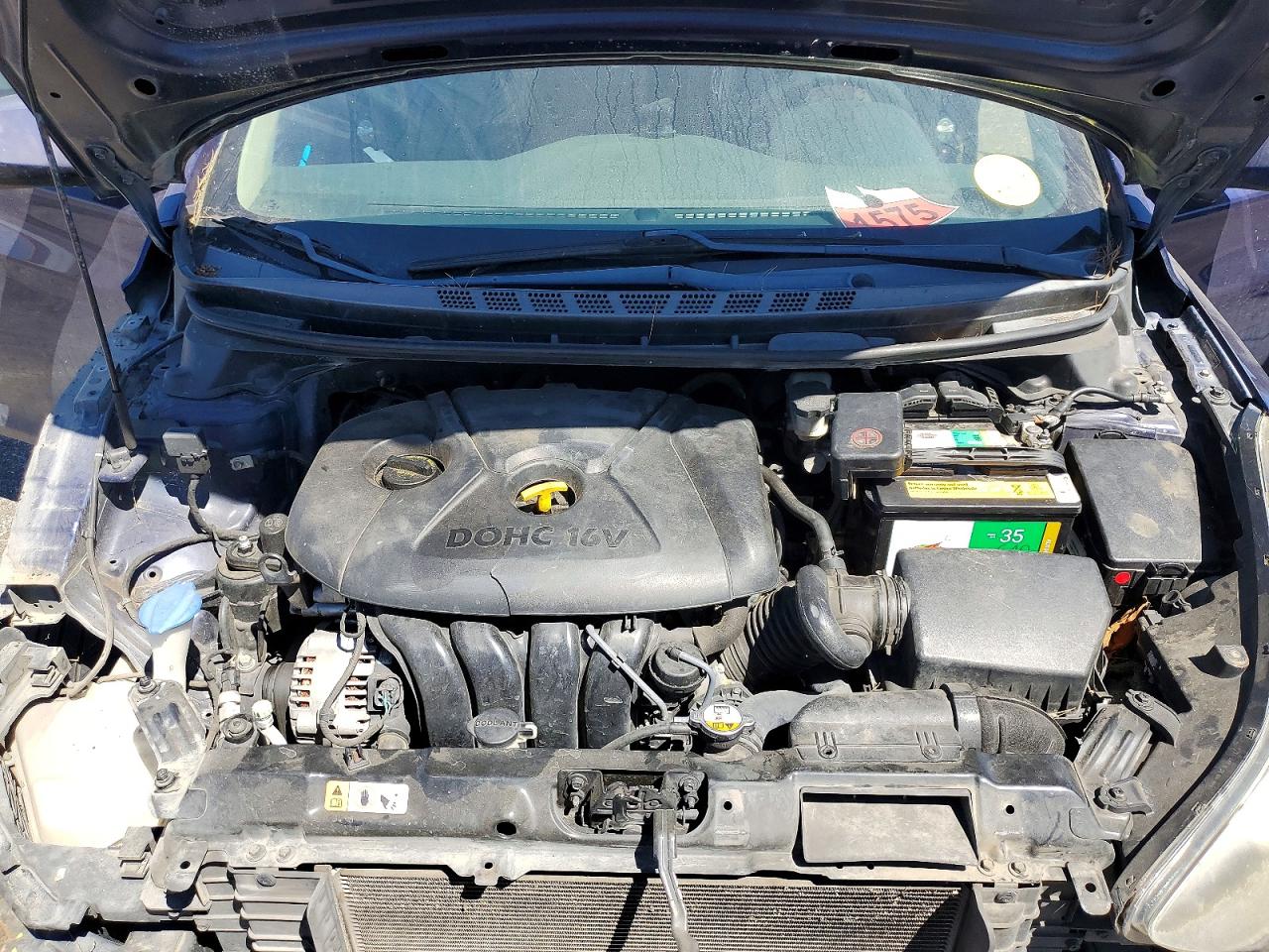 2014 Hyundai Elantra Se Blue vin: 5NPDH4AE3EH474773