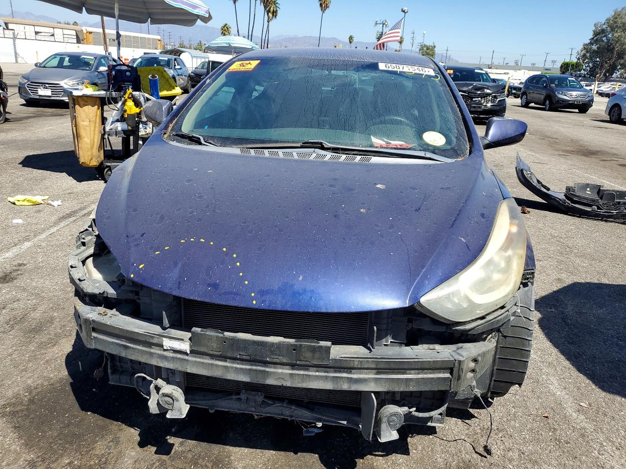2014 Hyundai Elantra Se Blue vin: 5NPDH4AE3EH474773