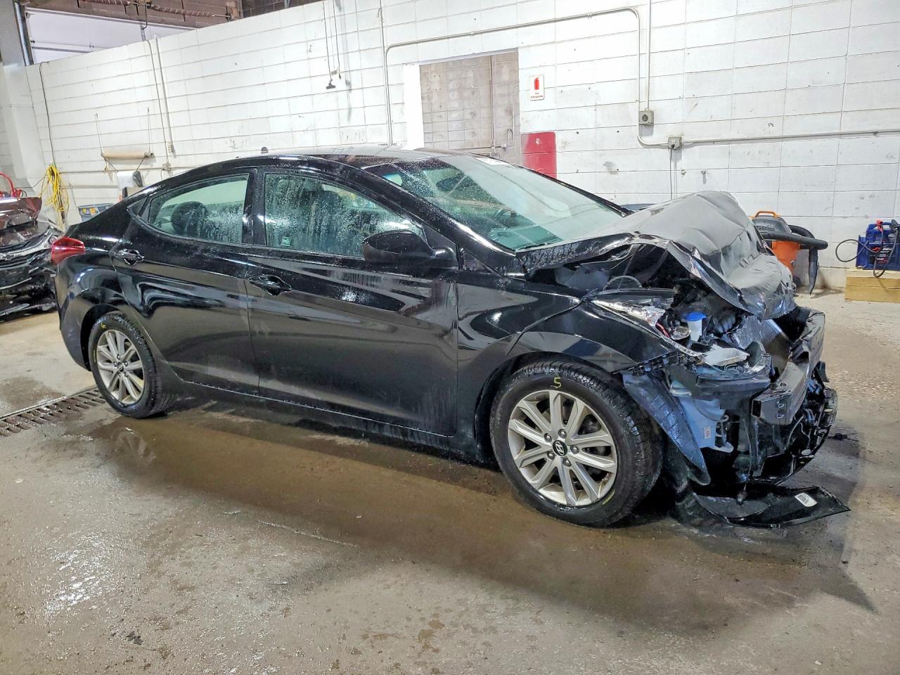 2014 Hyundai Elantra Se Black vin: 5NPDH4AE3EH476121