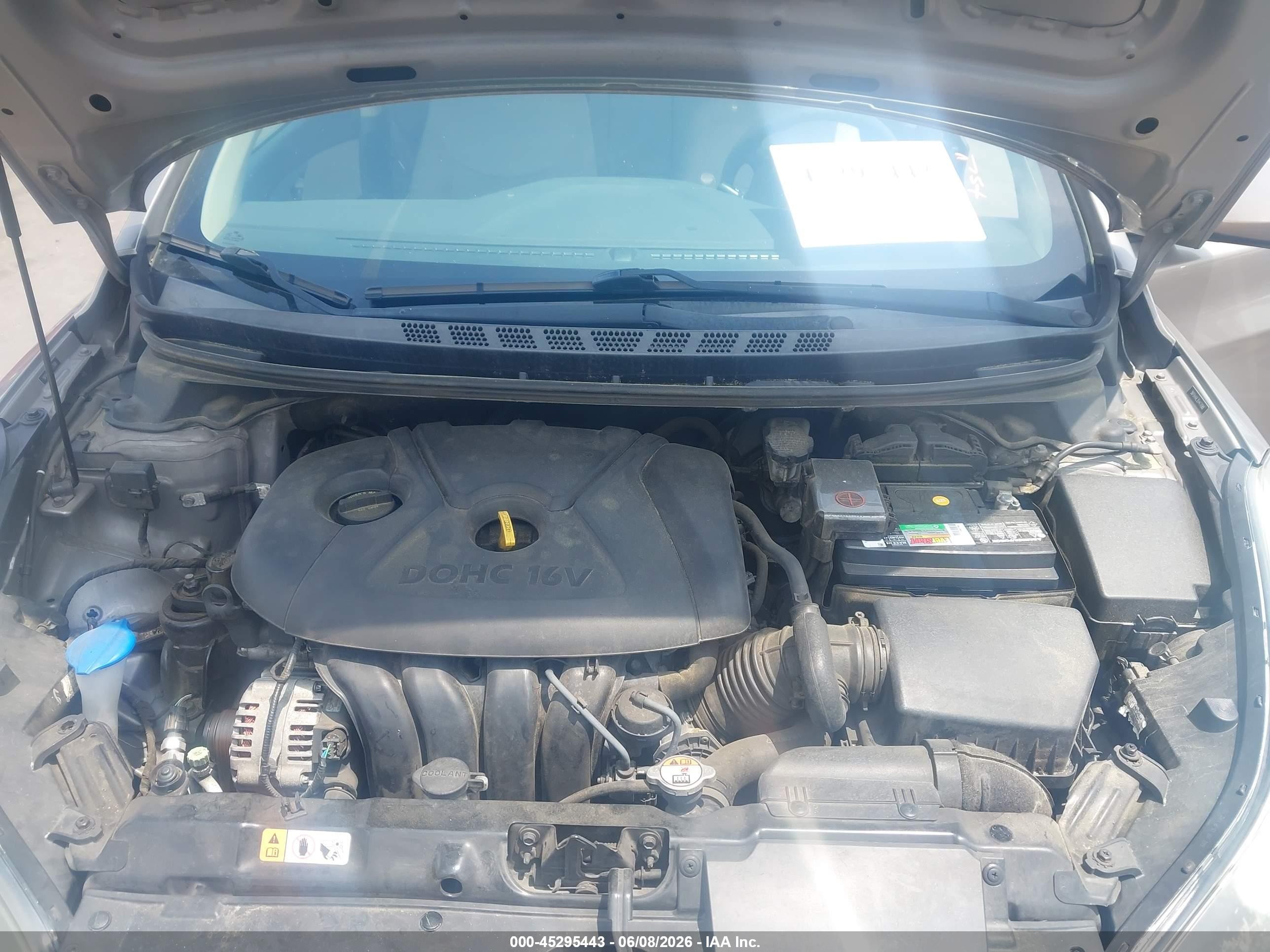 2014 Hyundai Elantra Se Gray vin: 5NPDH4AE3EH477088
