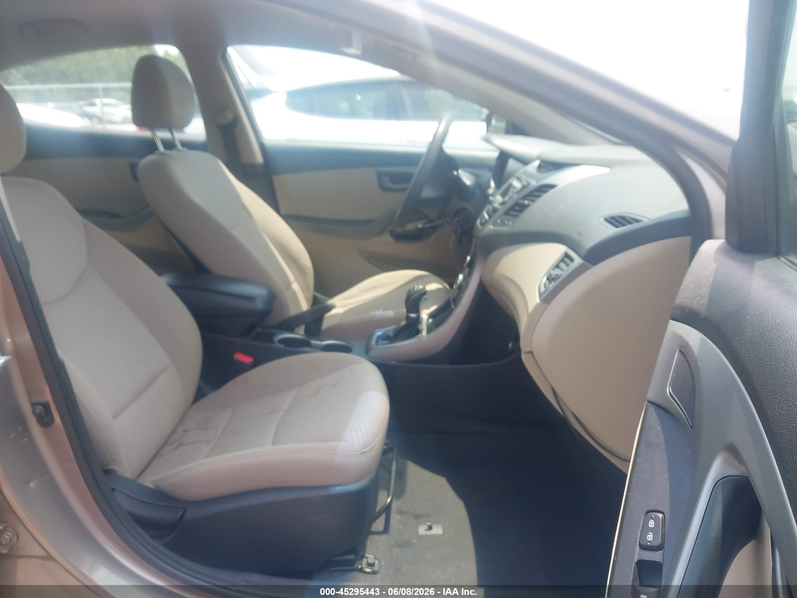 2014 Hyundai Elantra Se Gray vin: 5NPDH4AE3EH477088