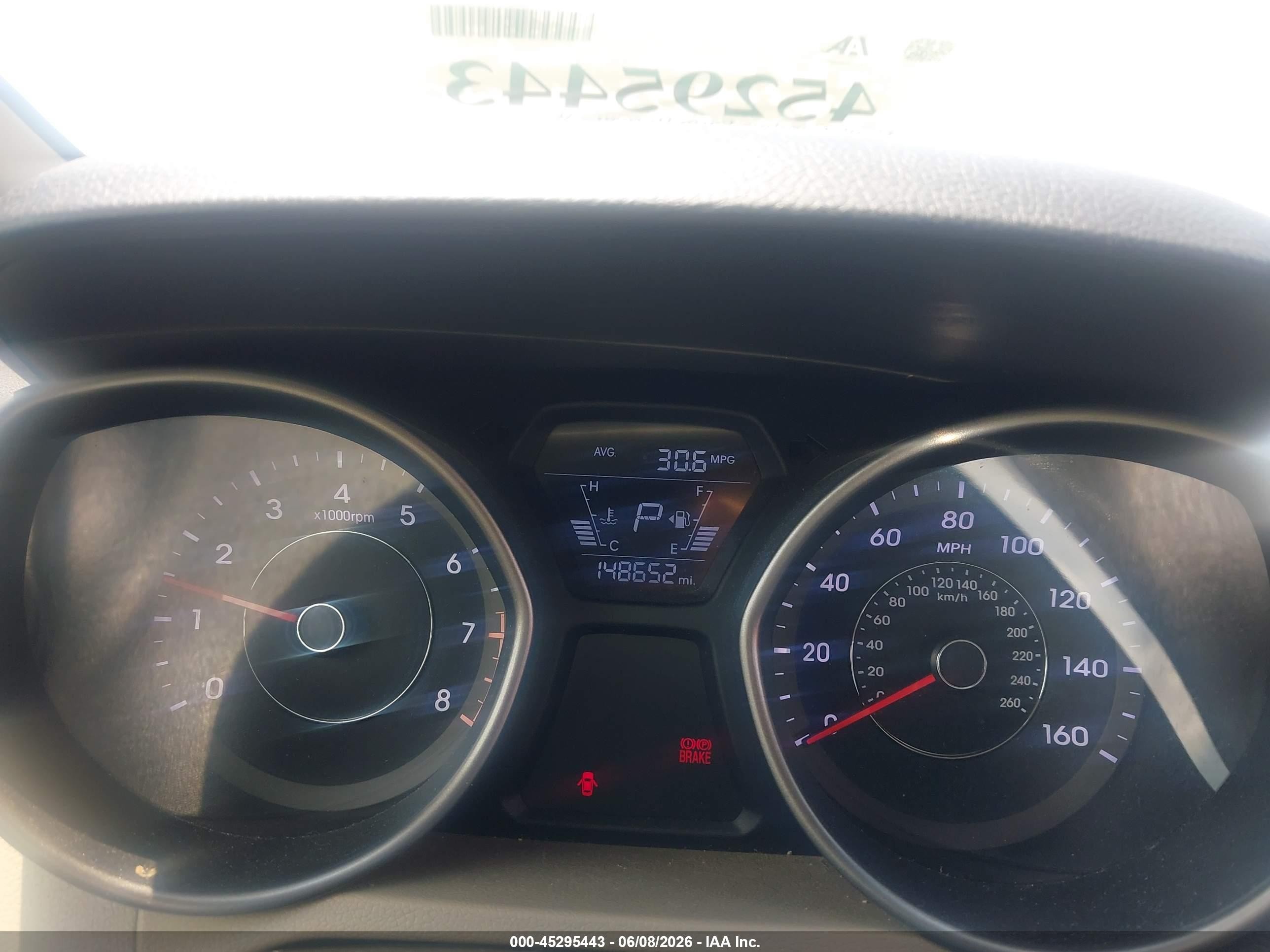 2014 Hyundai Elantra Se Gray vin: 5NPDH4AE3EH477088